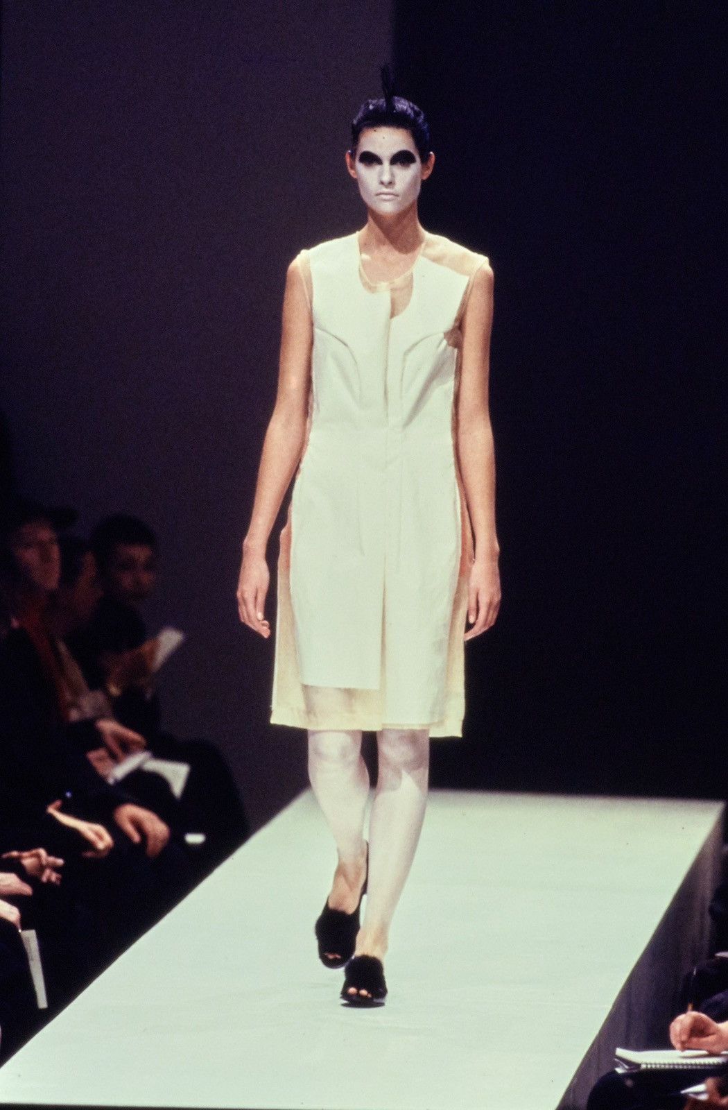 Comme des Garcons FW97 Wool padded dress with mesh panels Size M / US 6-8 / IT 42-44 - 3 Thumbnail