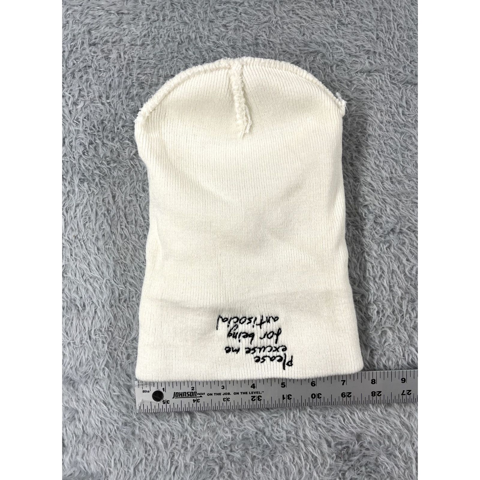 Vintage Roddy Ricch Beanie Adult White Acrylic Knit Hat One Size Unisex Size ONE SIZE - 6 Thumbnail