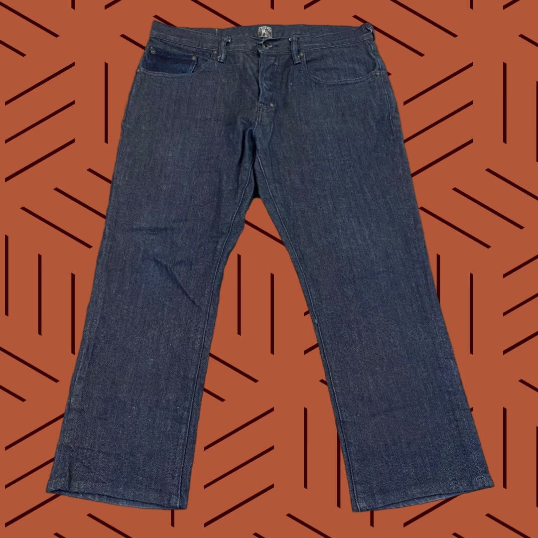 Prps PRPS Demon Jeans Mens 34x26 Blue Dark Wash Denim Pants Button Fly 5-Pocket Regular Size US 34 / EU 50 - 1 Thumbnail
