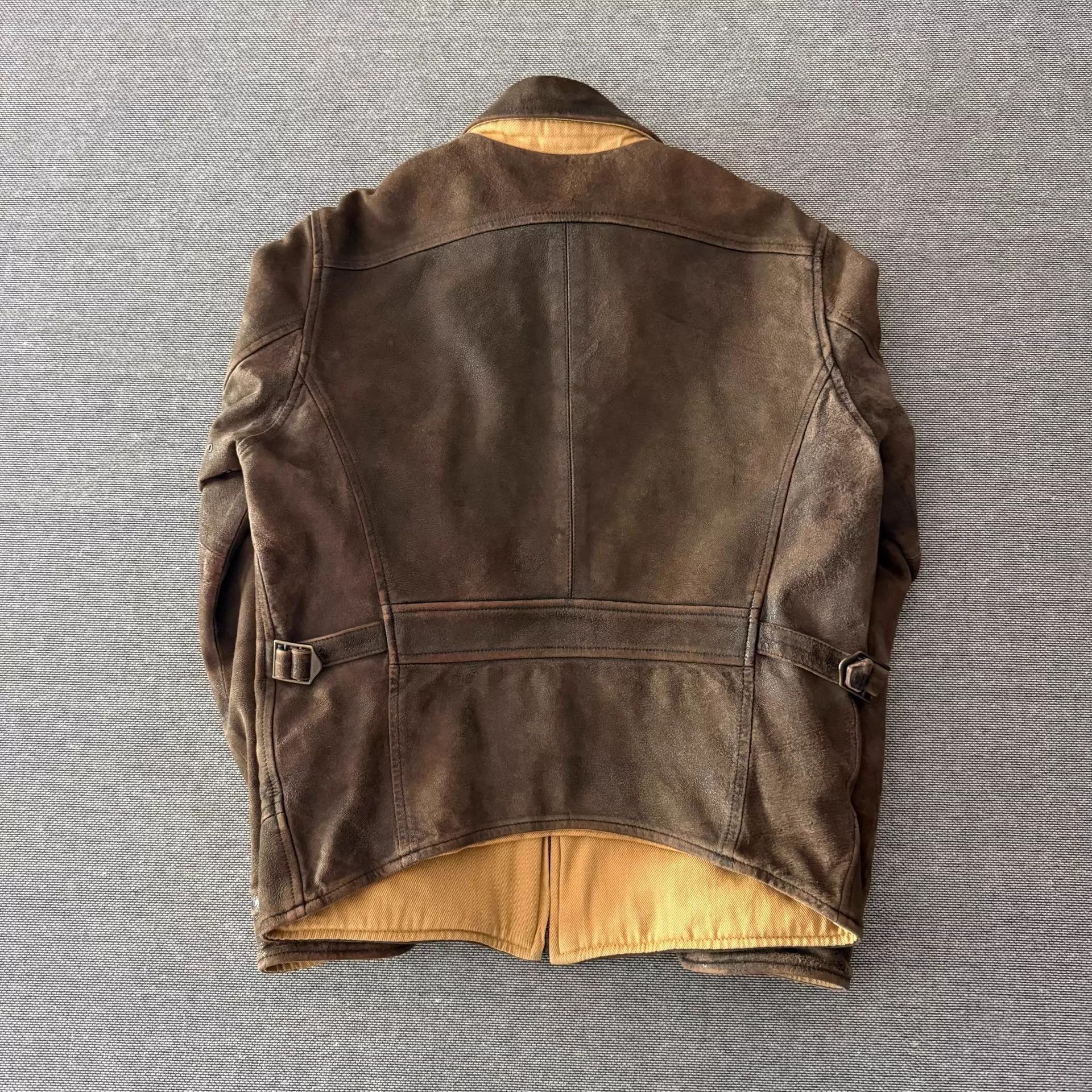 Lewis Leathers Rare Levi's LVC 1940s Vintage Tan Italian Lambskin Jacket S Size US S / EU 44-46 / 1 - 2 Thumbnail