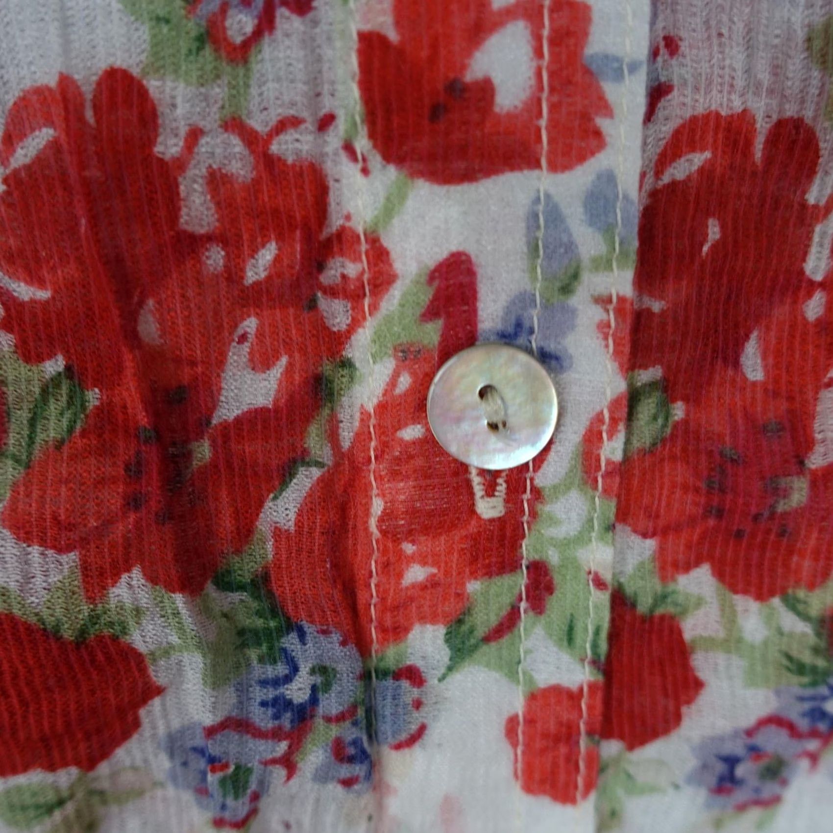 Vintage Tianello Blouse Womens Small White Floral Sheer Button Up Shirt Top Casual White Regular Long Sleeve Womens Size S / US 4 / IT 40 - 4 Thumbnail