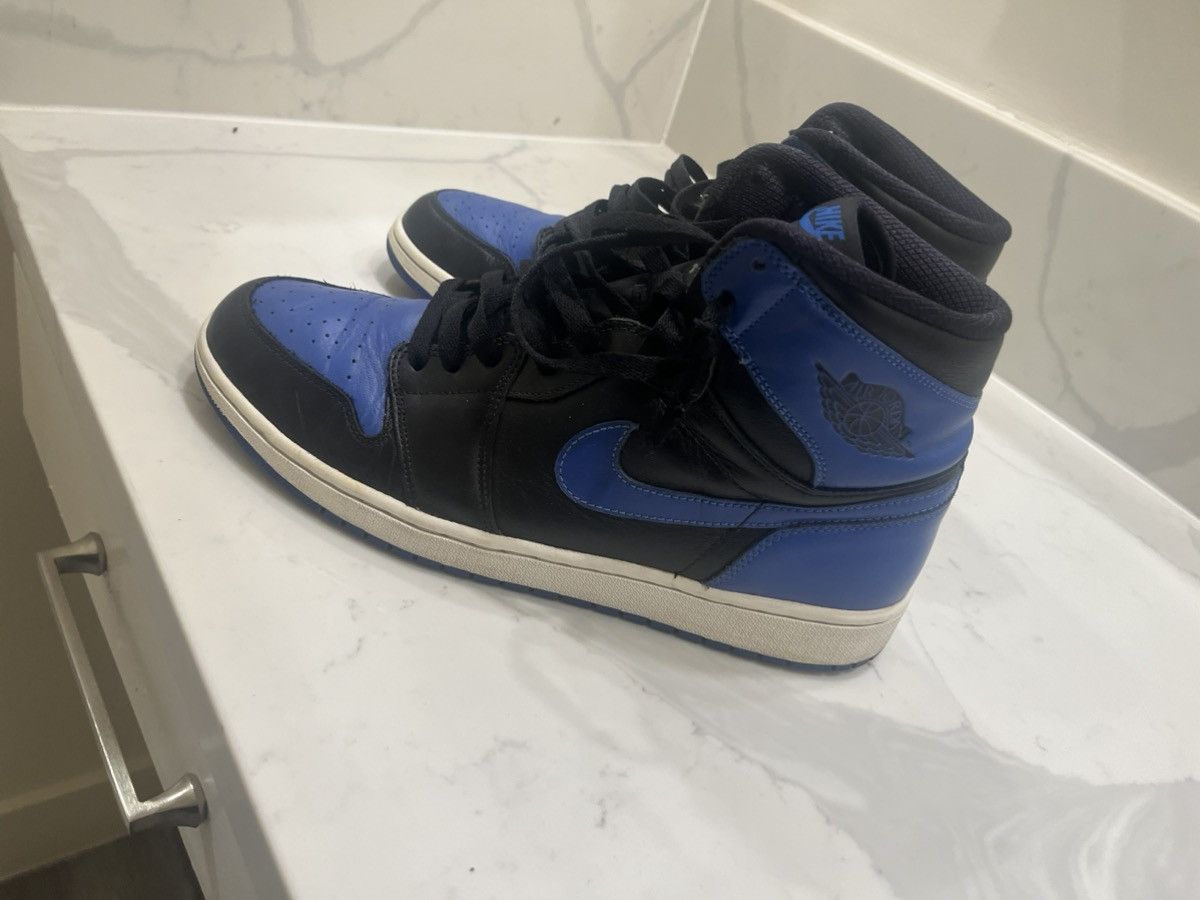 Jordan Brand × Nike 2013 Jordan Retro Black Royal Blue Size US 12 / EU 45 - 4 Thumbnail