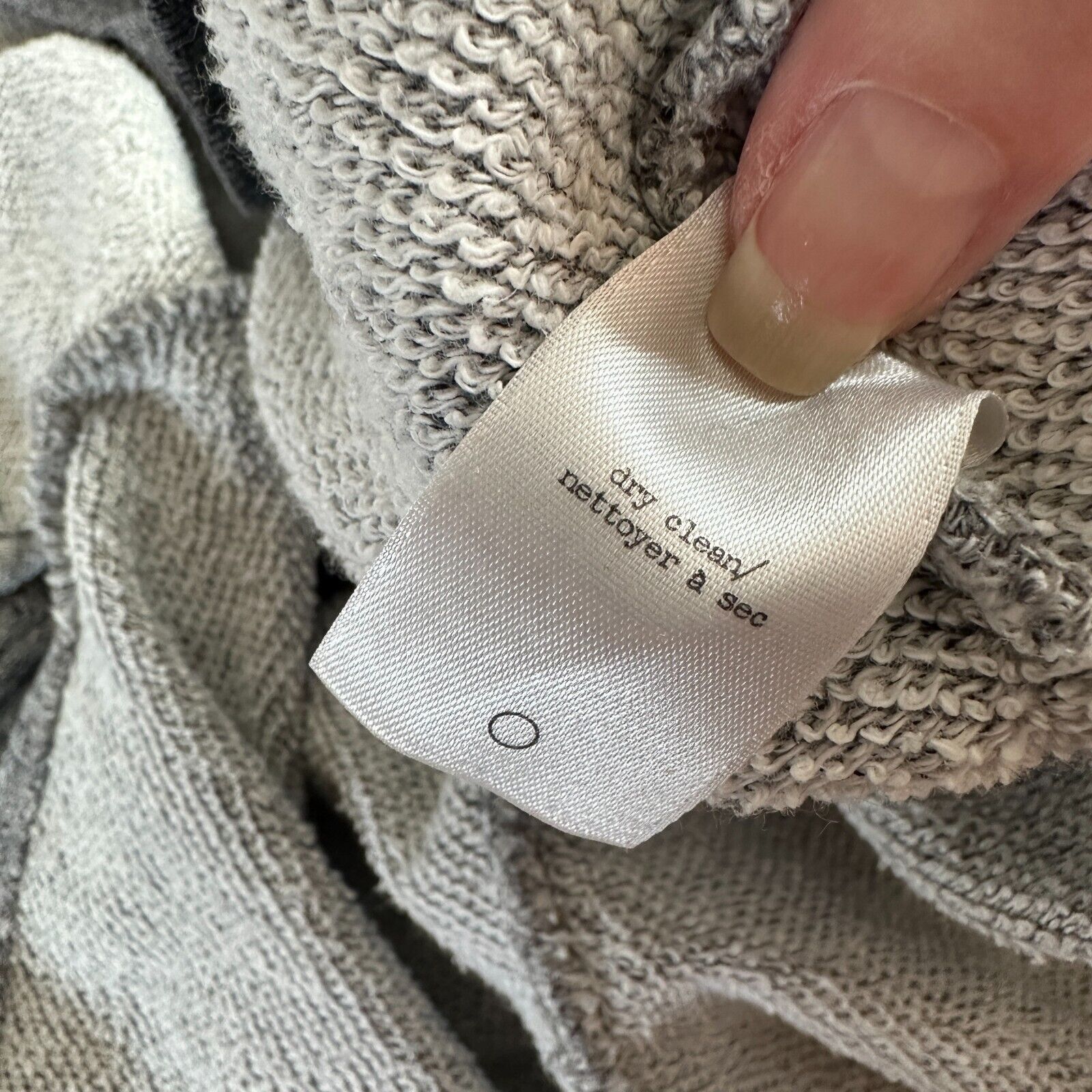 Rag & Bone Rag & Bone Gray Georgia Boxy Sweatshirt Dark Gray Trim S Size S / US 4 / IT 40 - 12 Thumbnail