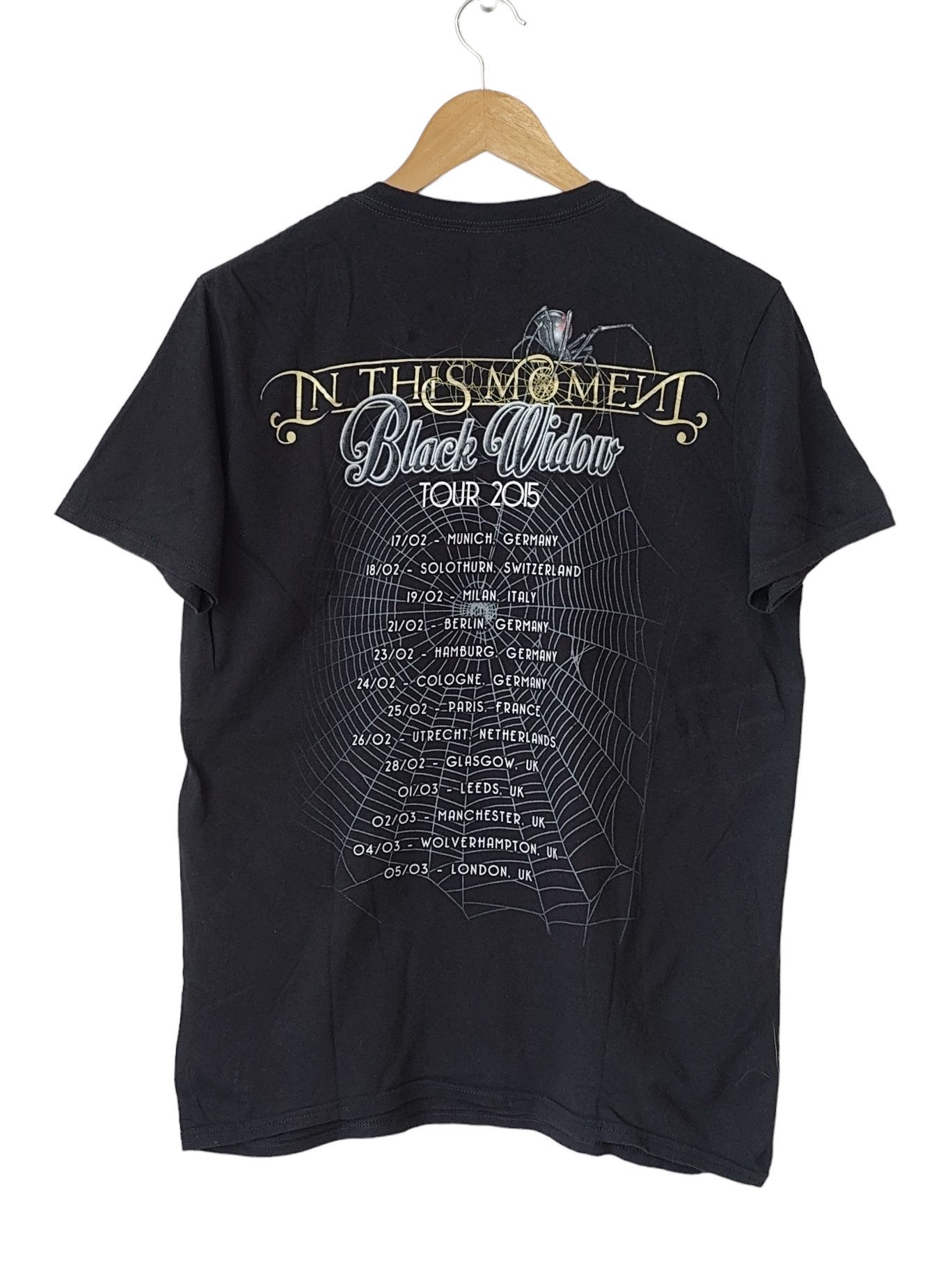 Band Tees In This Moment Black Widow Tour 2015 Merch Tshirt Size US S / EU 44-46 / 1 - 5 Thumbnail