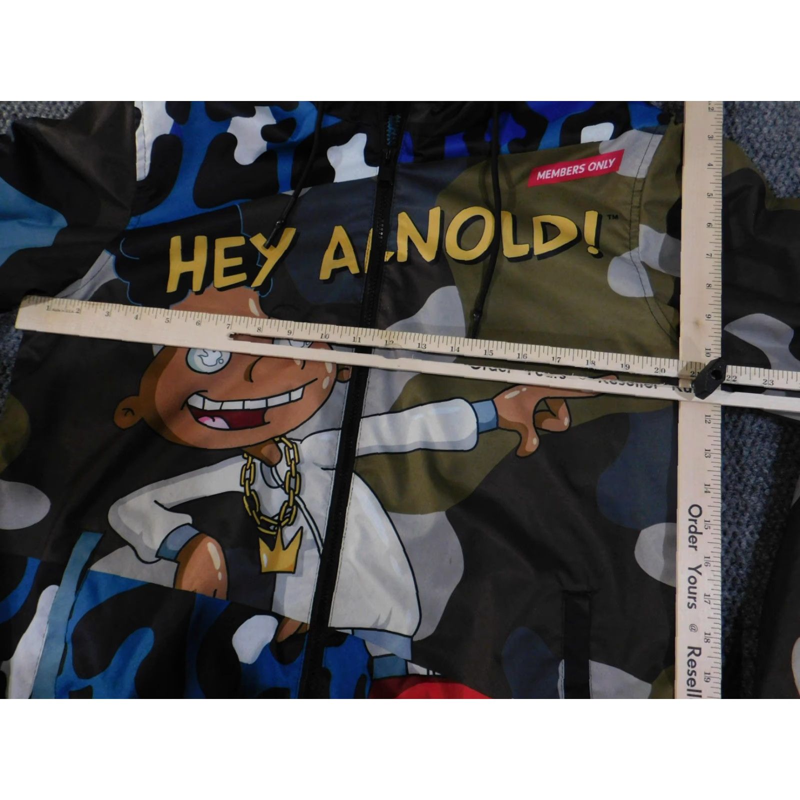 Members Only Members Only x Nickelodeon Hey Arnold Jacket Mens S Multicolor Camo Hooded Windbreaker Size US S / EU 44-46 / 1 - 6 Thumbnail