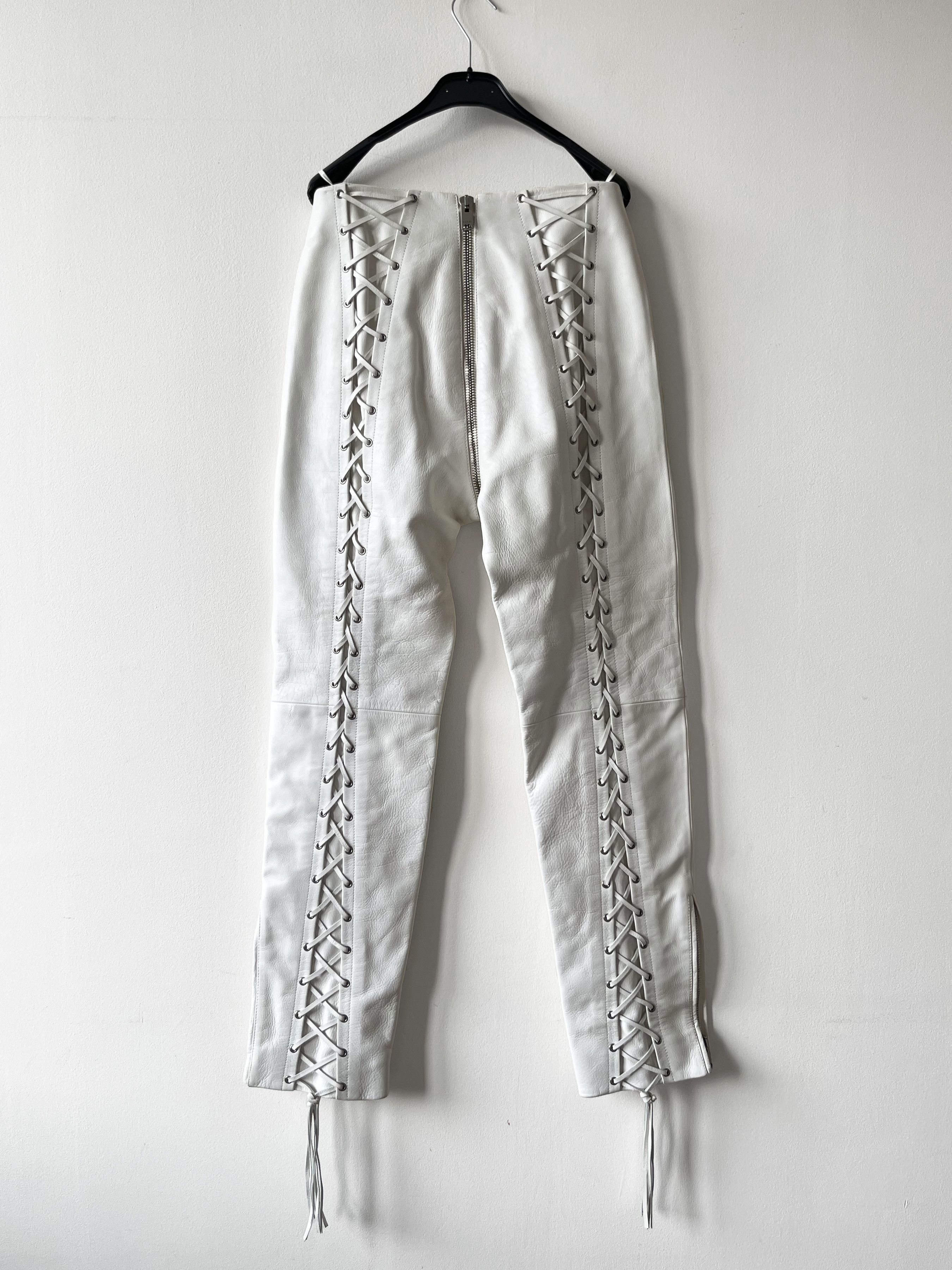 Gucci Gucci Lace-Up Leather Pants Size US 28 / EU 44 - 3 Thumbnail