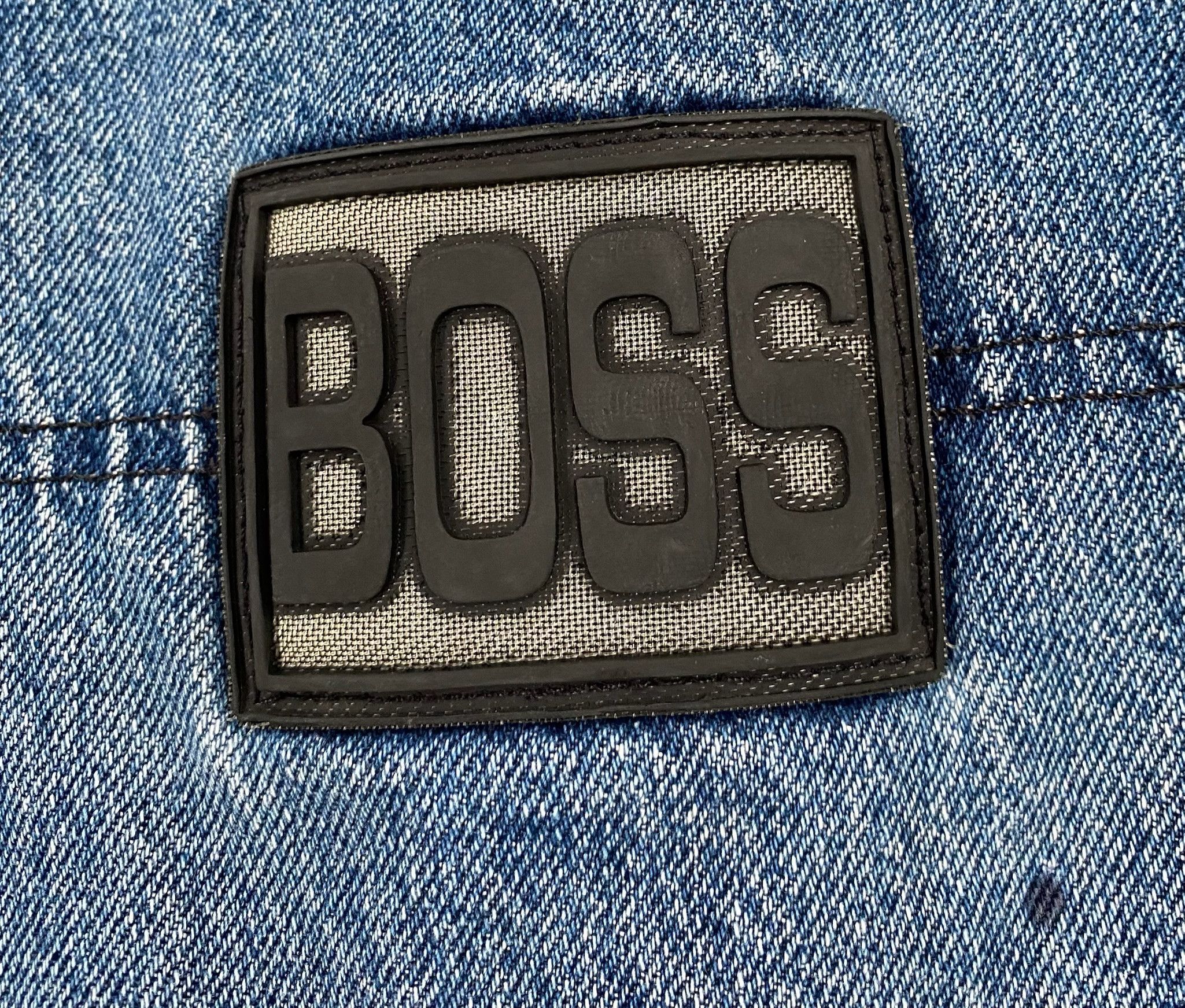 Vintage 90’s Boss 3D Rubber Logo Baggy Jean Shorts Jorts Men’s 34 Size US 34 / EU 50 - 7 Thumbnail