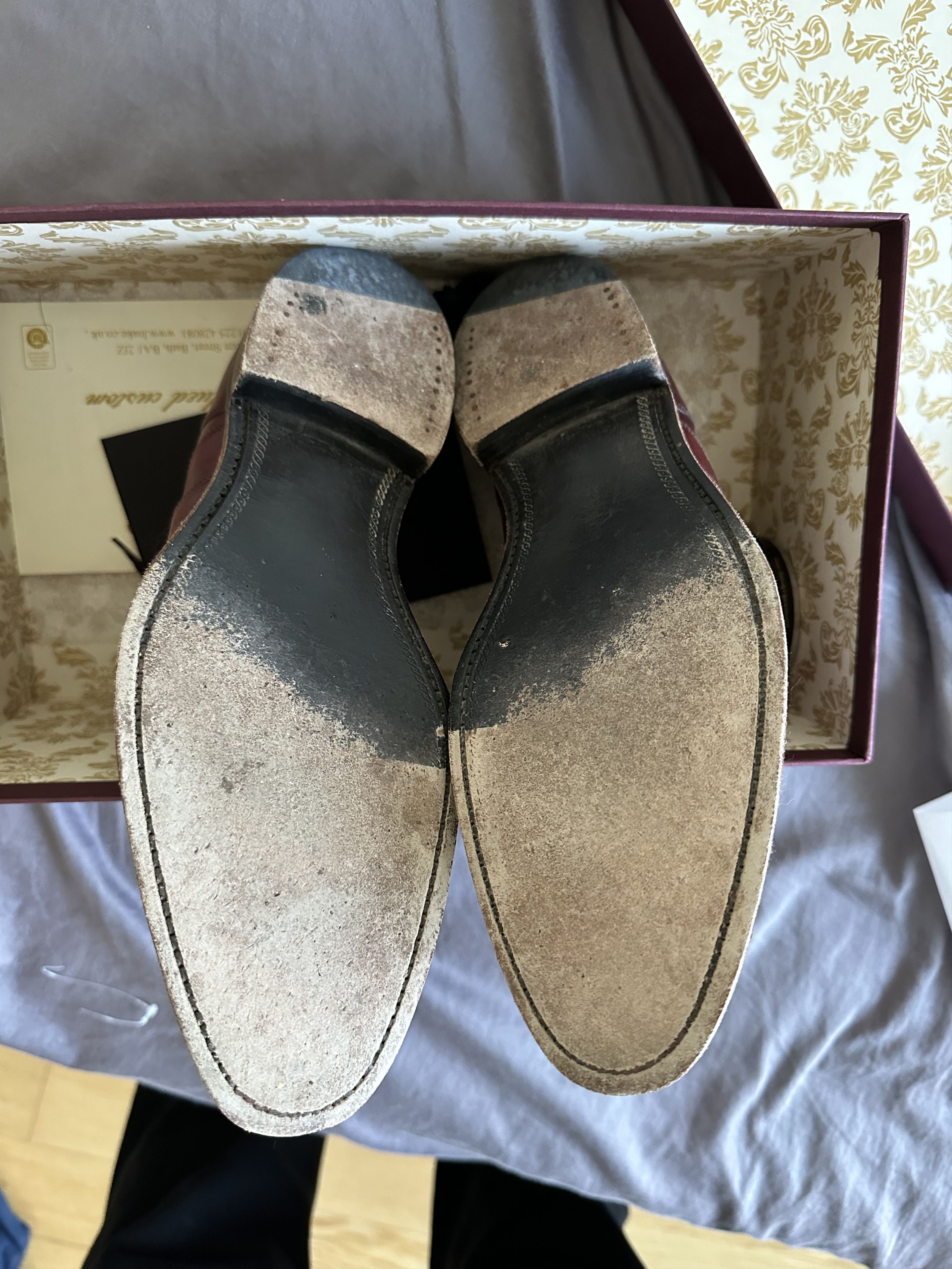 Loake Loake 1880 Warminster Black Cherry Oxfords Size US 6.5 / EU 39-40 - 8 Thumbnail
