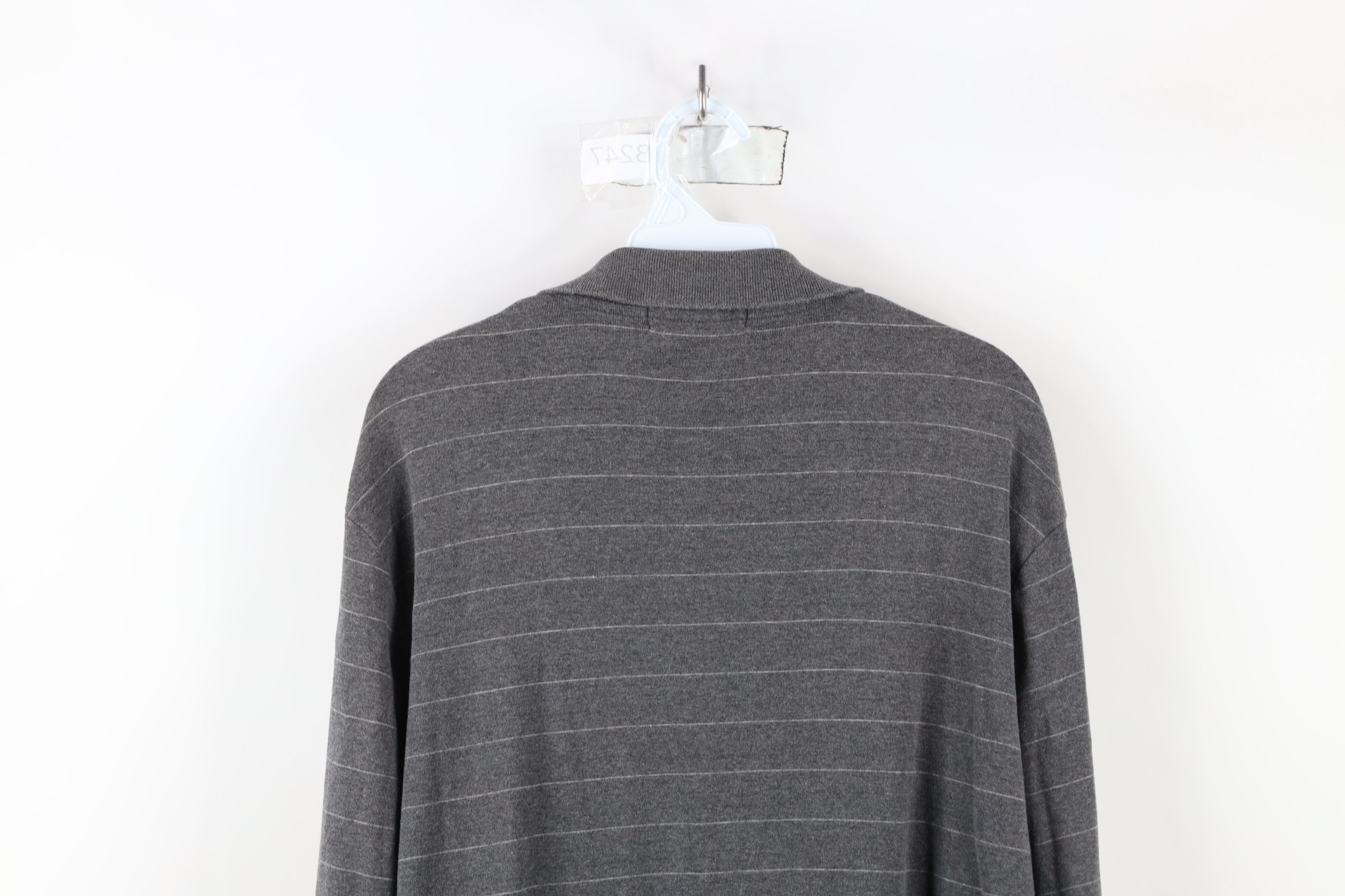 Ralph Lauren × Vintage Vintage 90s Ralph Lauren Striped Knit Long Sleeve Rugby Polo Size US M / EU 48-50 / 2 - 12 Thumbnail