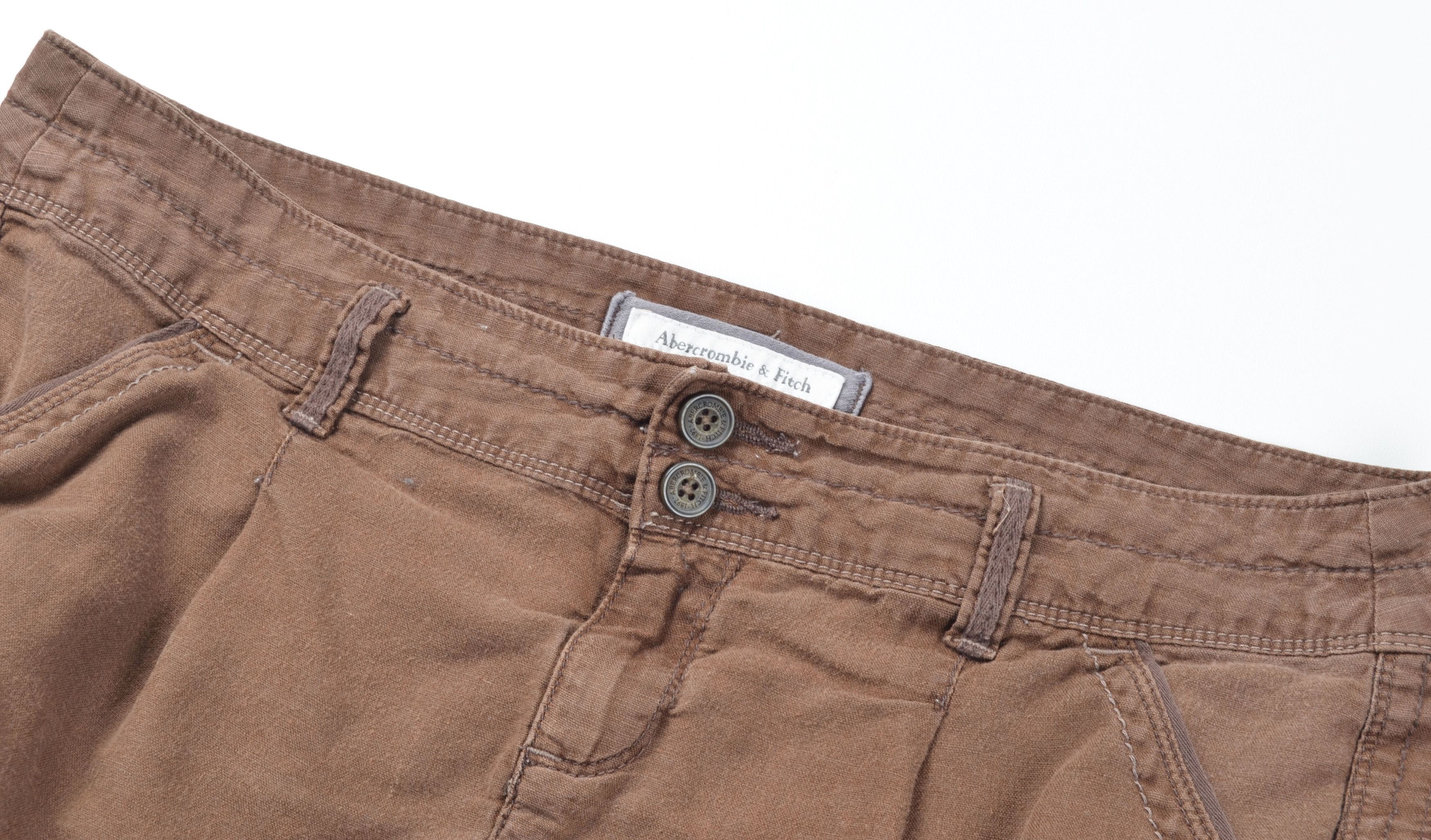 Abercrombie & Fitch Vintage Abercrombie & Fitch Y2K Linen Blend Micro Skirt Size 34" / US 12 / IT 48 - 5 Thumbnail