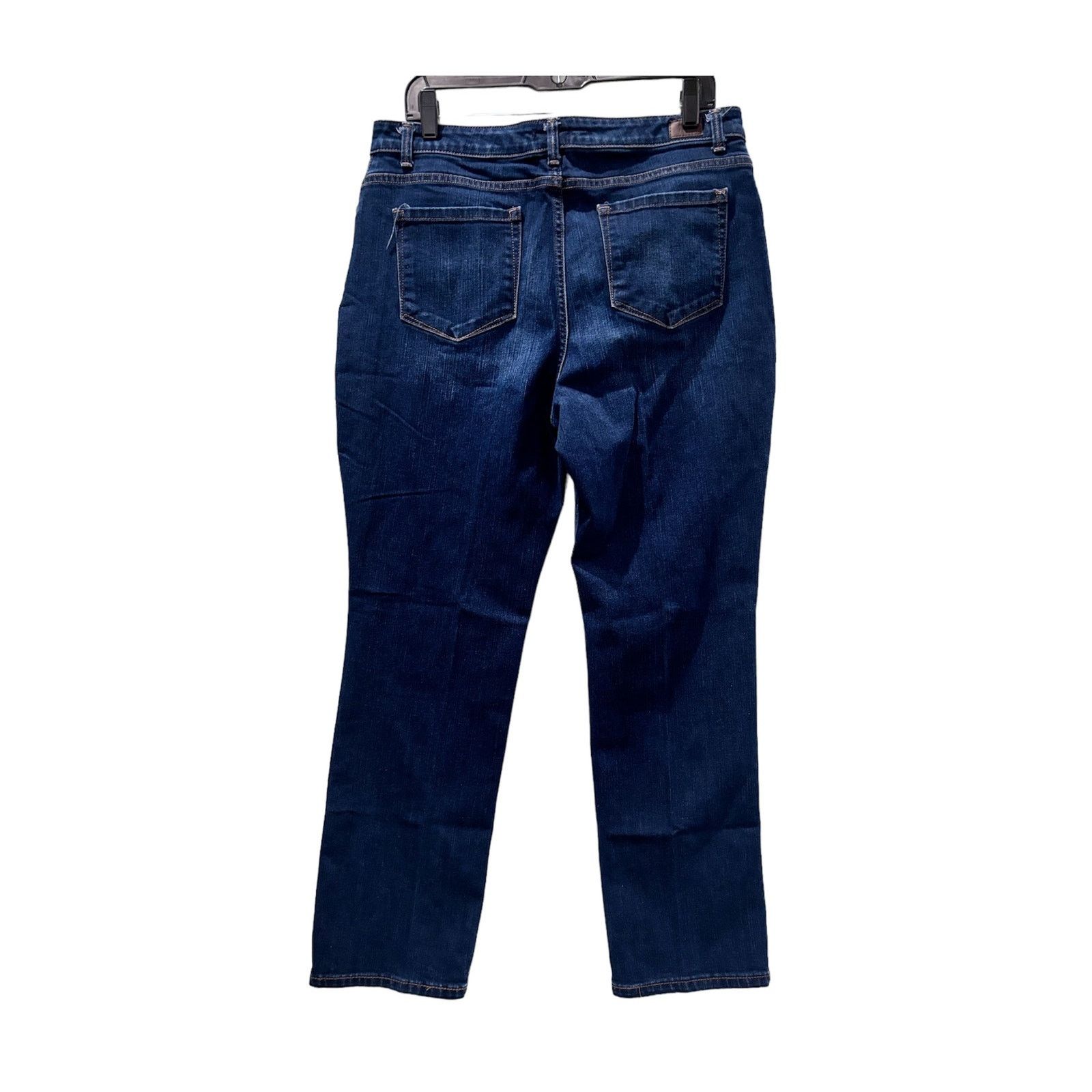 Lee LEE Women's Dark Blue Classic Fit Straight Leg Jeans Sz 14P Size 36" / US 14 / IT 50 - 3 Thumbnail