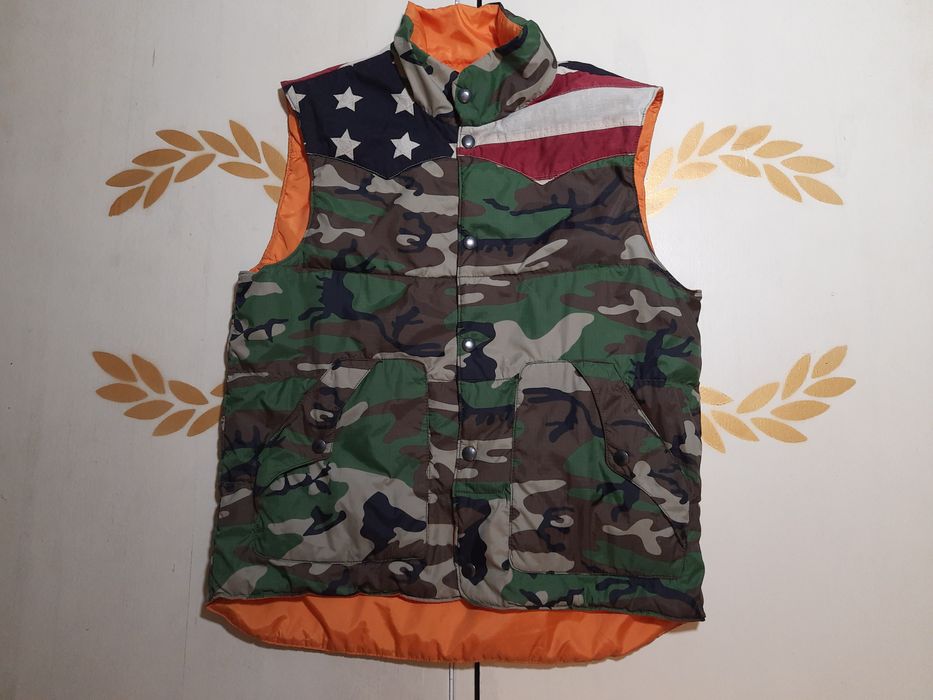 DENIM&SUPPLY RALPH LAUREN CAMO DOWN VEST-