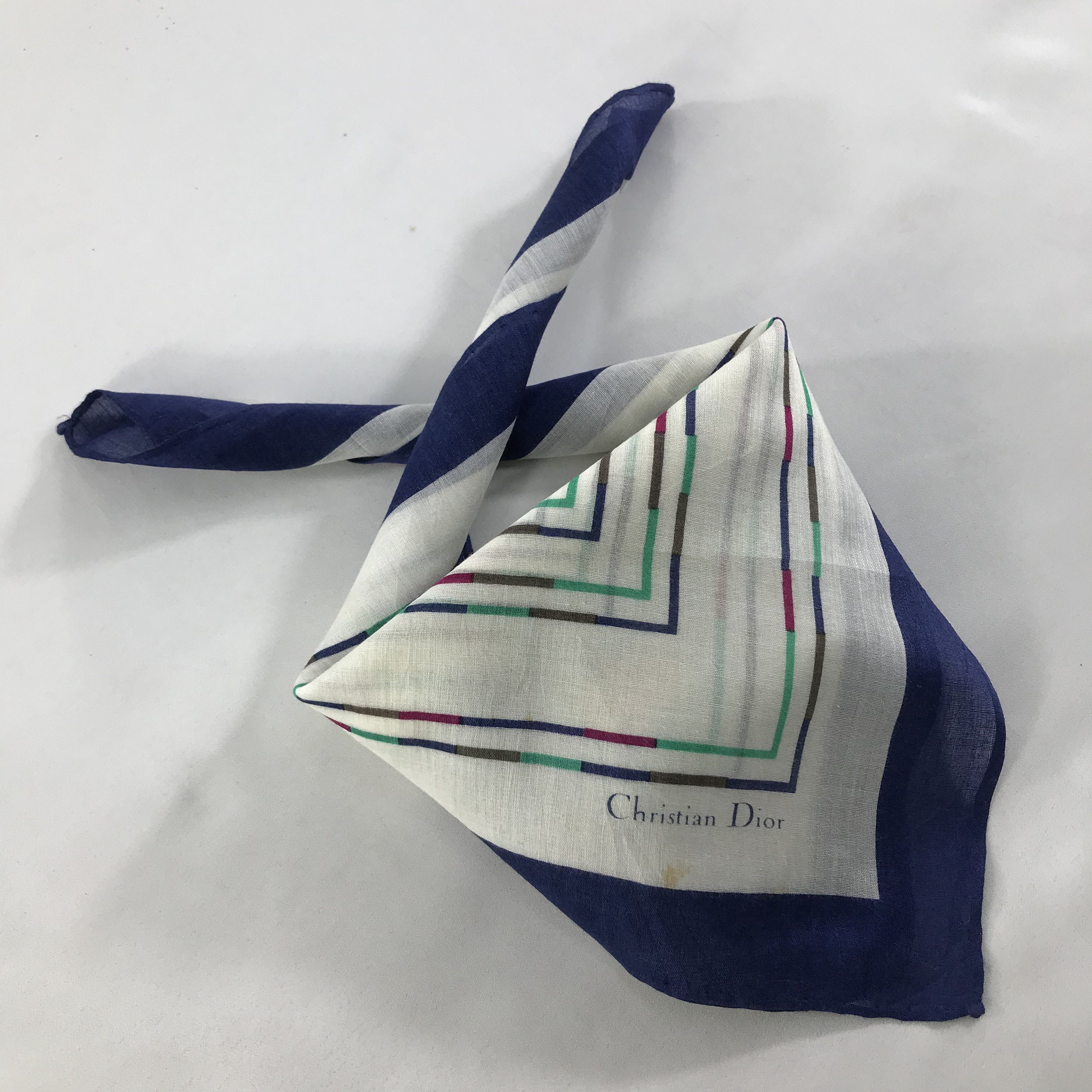 Vintage Christian Dior Neckerchief / Bandana / Handkerchief Size ONE SIZE - 2 Thumbnail