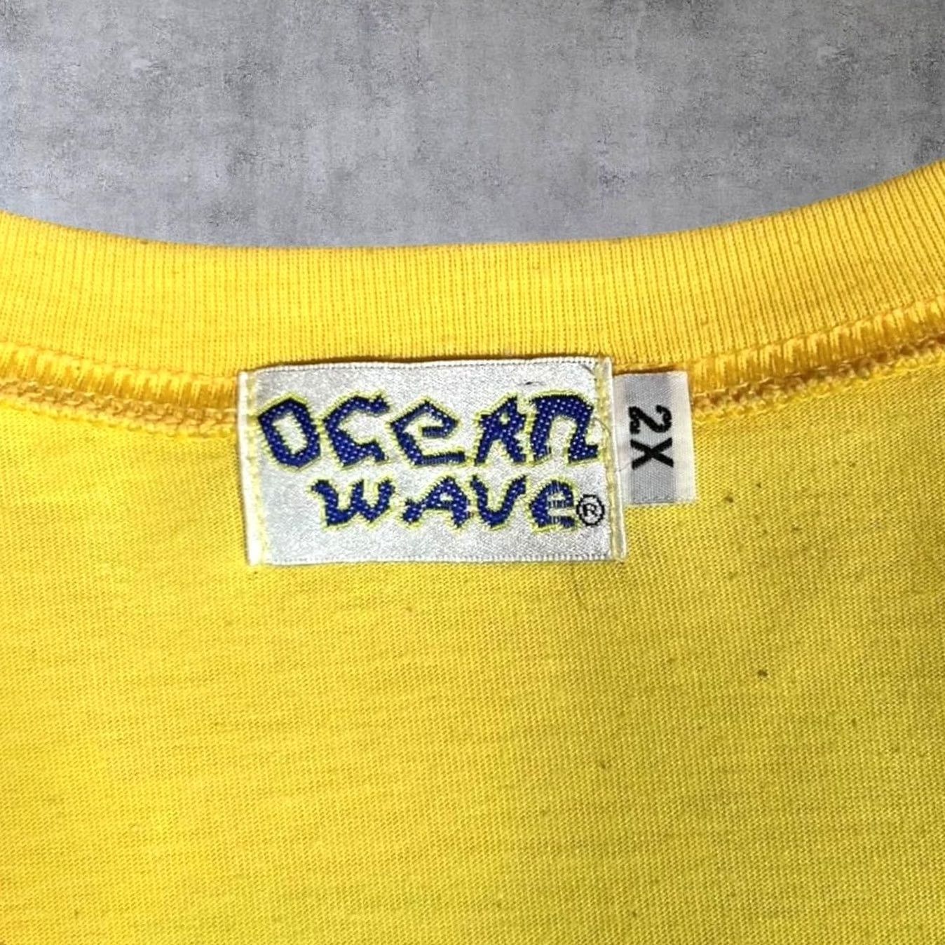 Vintage VINTAGE Boracay Beach Phillipines Dolphin Marine Souvenir Graphic T-Shirt XXL XL Men Short Sleeve Round Neck Yellow Graphic Print 90s Mens Size US XL / EU 56 / 4 - 3 Thumbnail