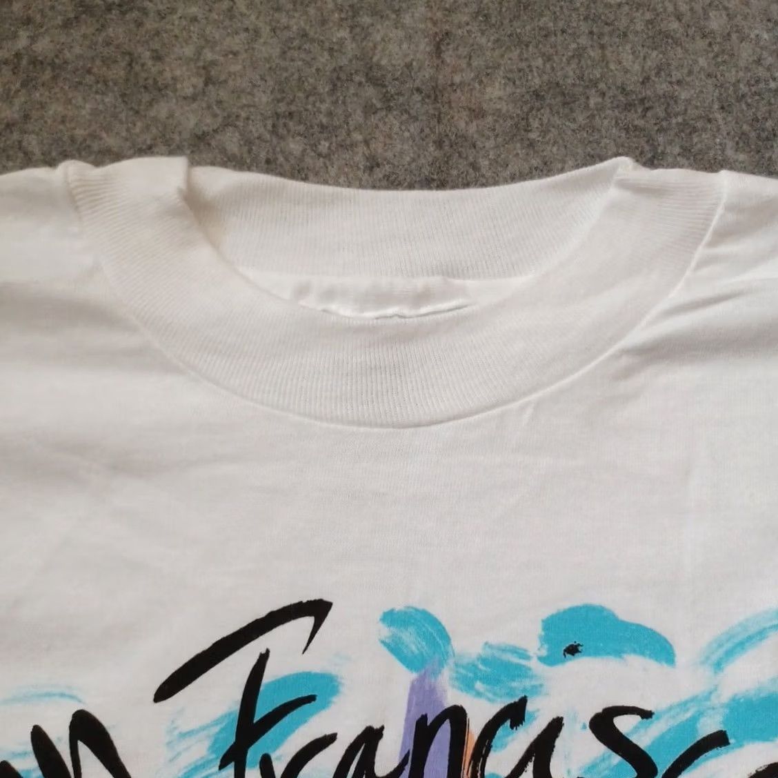 Hanes VINTAGE Hanes Beefy-T Shirt Mens XL White Gold Gate Bridge Logo Short Sleeve California Retro USA Shirt Mens XL White San Francisco Logo Size US XL / EU 56 / 4 - 6 Thumbnail