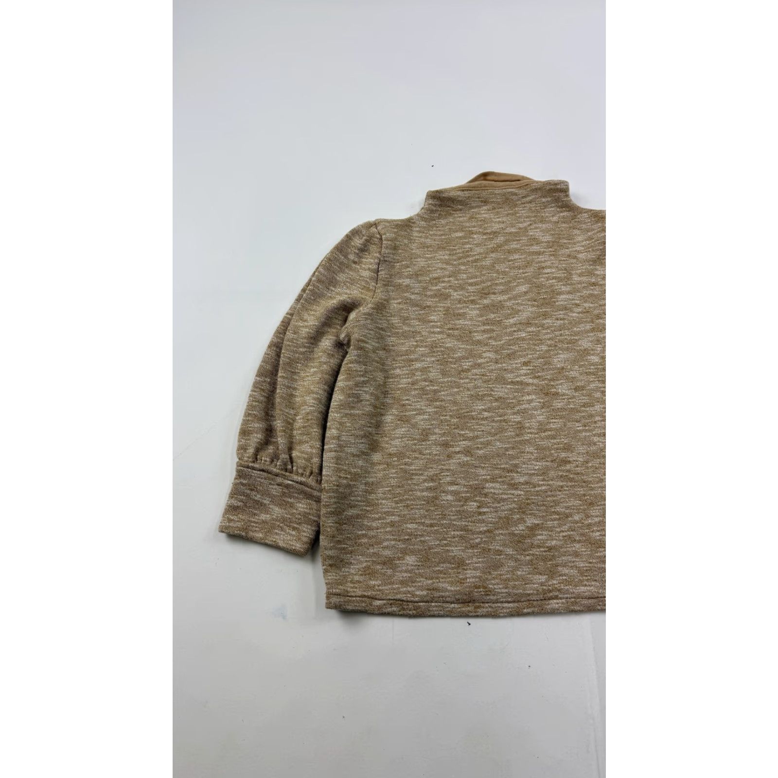 Madewell MADewell Sweater Womens Small Beige Mock Neck Long Sleeve Knit Pullover Solid Casual Fall Winter Knit Size S / US 4 / IT 40 - 2 Thumbnail