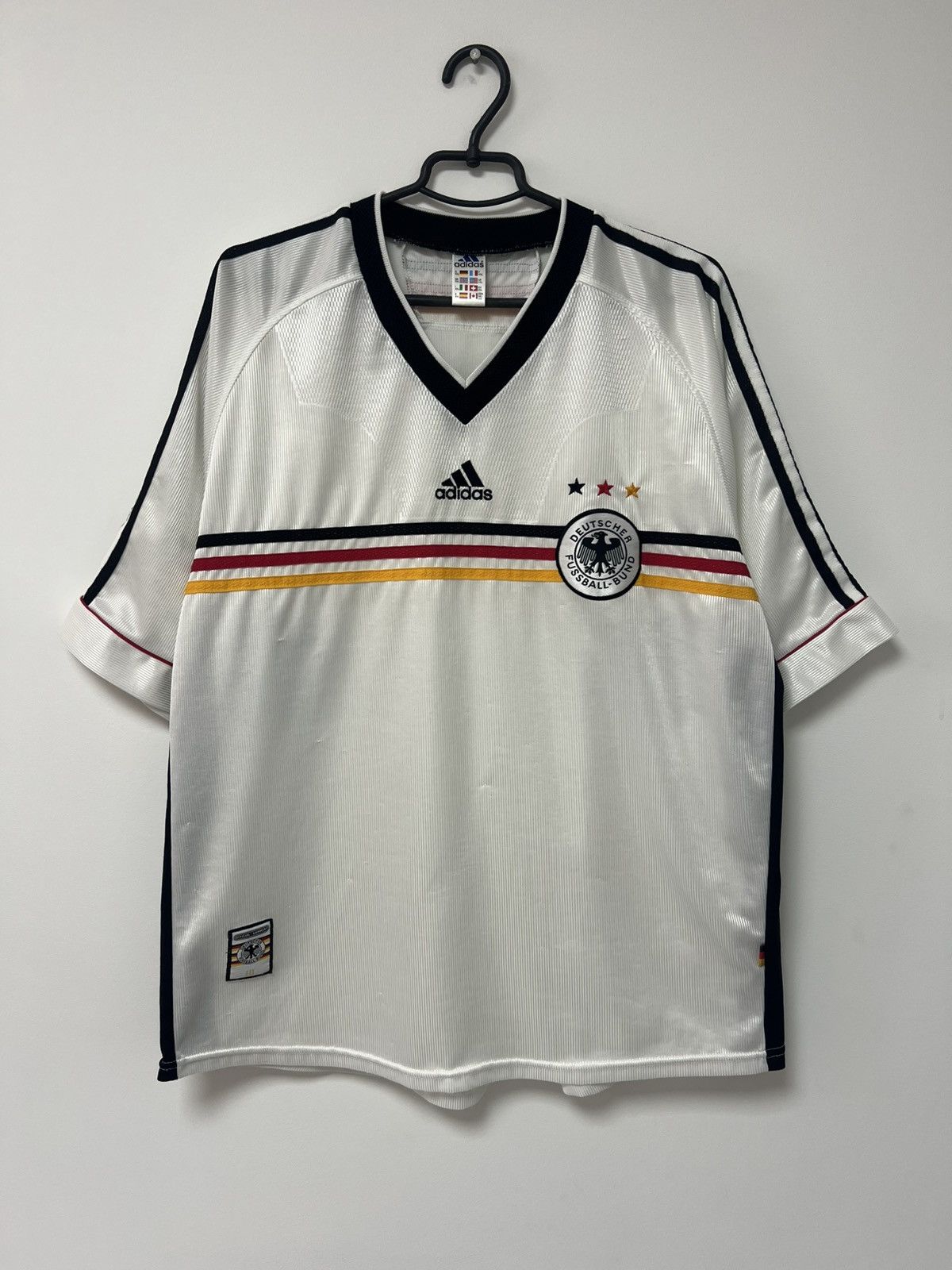 Vintage Germany 1998-99 Home Jersey Adidas Trikot Shirt Kit Men XXL Size US XXL / EU 58 / 5 - 4 Thumbnail