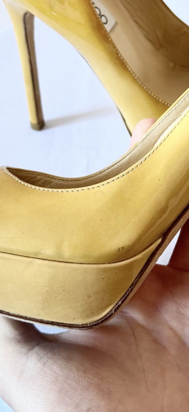 Jimmy Choo Jimmy Choo Patent Leather Alex Platform Pumps Size 7 Size US 7 / IT 37 - 9 Thumbnail