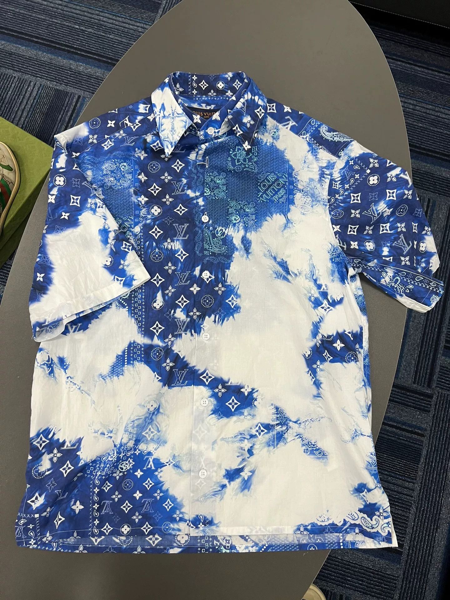 Louis Vuitton lv blue cloud logo short sleeve shirt Size US XS / EU 42 / 0 - 1 Thumbnail
