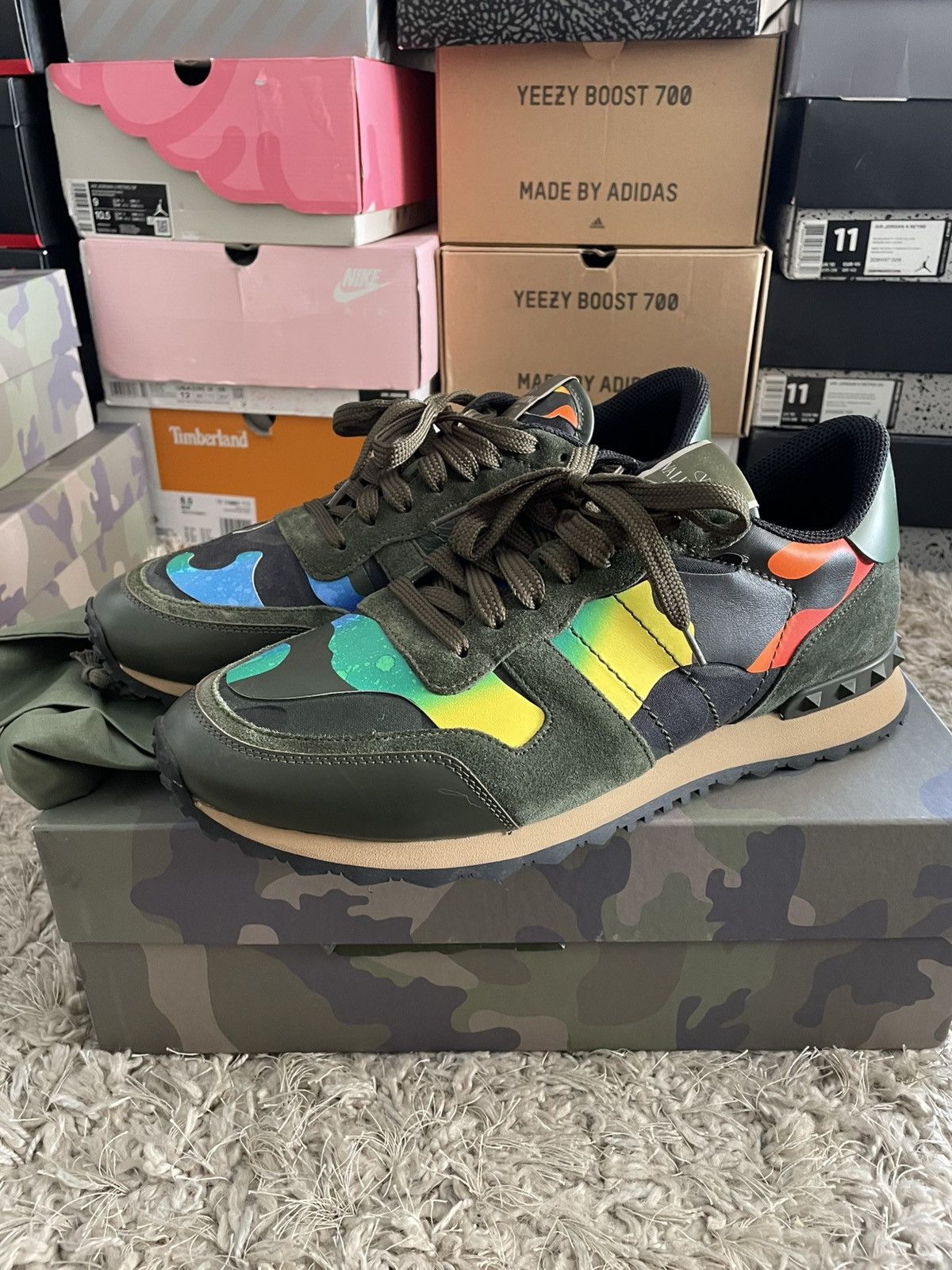 Valentino Valentino RockRunner Multi color camo Size US 11 / EU 44 - 1 Thumbnail