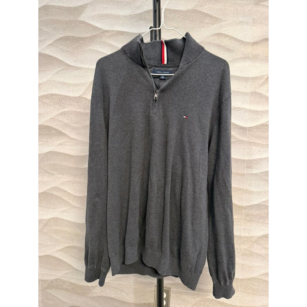 Tommy Hilfiger Tommy Hilfiger Men's Grey 3/4 Zip-Up Jacket Size US XL / EU 56 / 4 - 1 Thumbnail