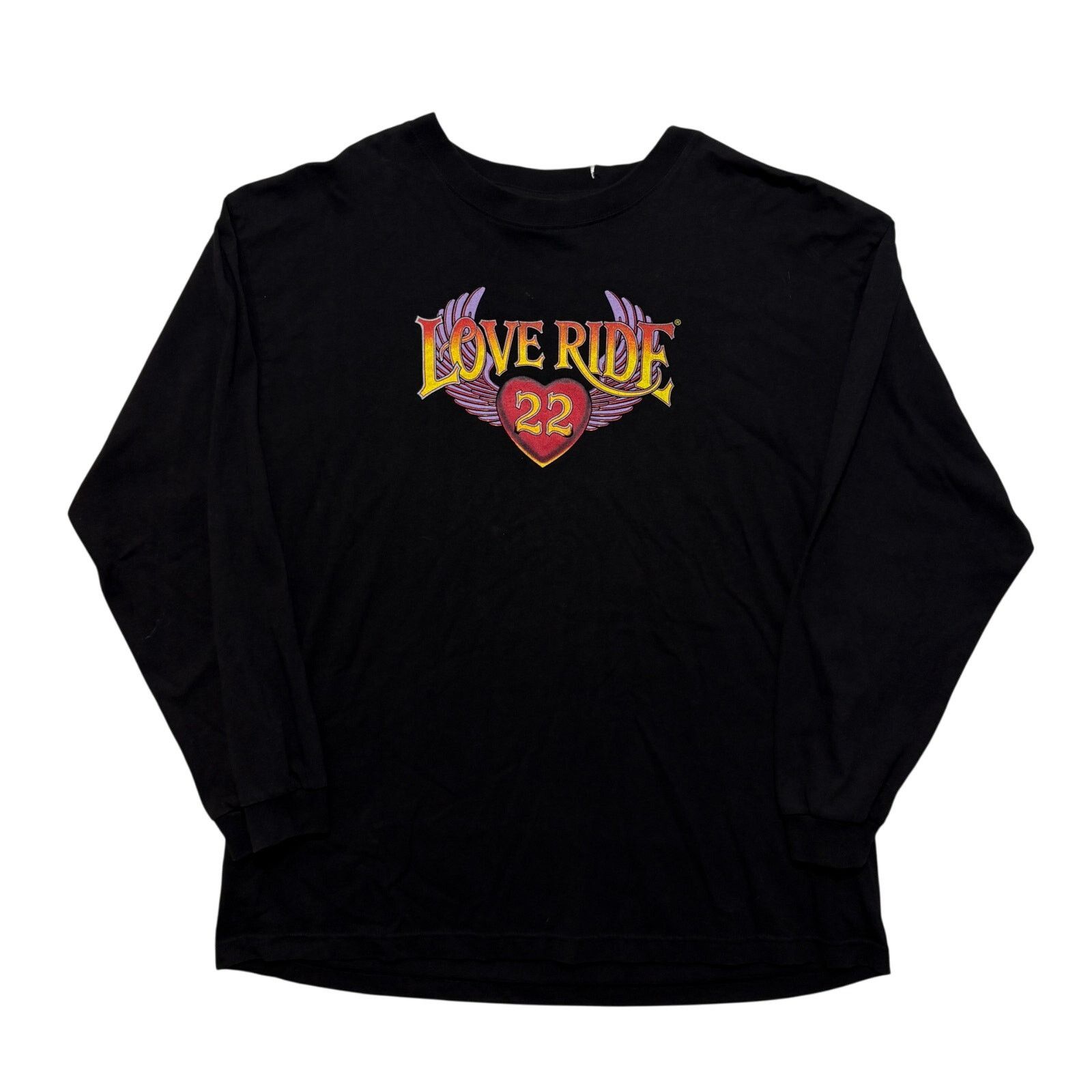 Hanes VTG Y2K 00s Harley Davidson Black Flames Long Sleeve T-Shirt Size US L / EU 52-54 / 3 - 1 Thumbnail