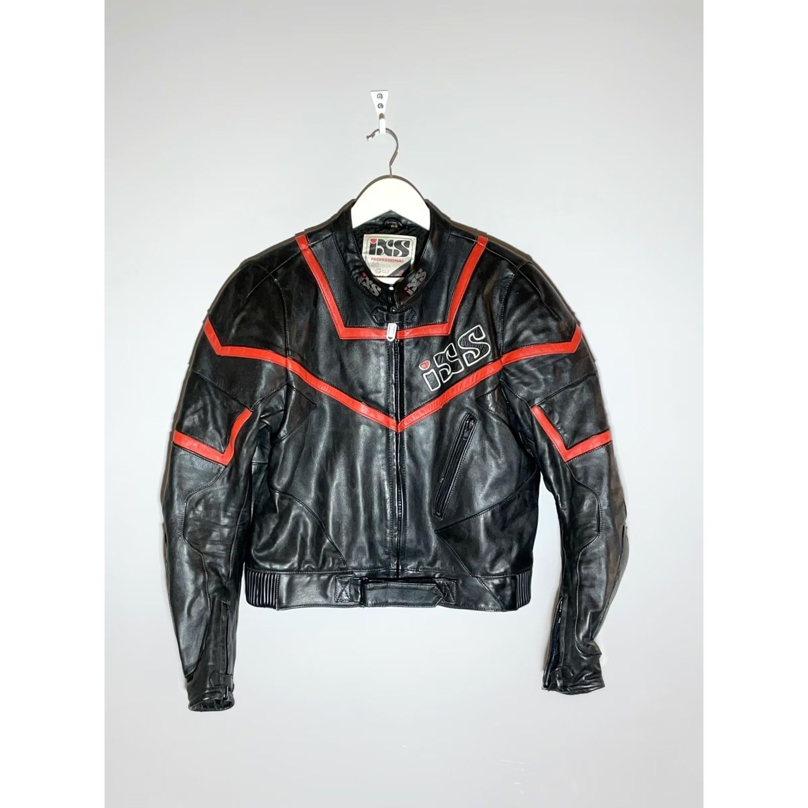 Vintage VINTAGE Patchwork IXS Leather Jacket Motorcycle Mens Regular Size M Black Size US M / EU 48-50 / 2 - 2 Thumbnail