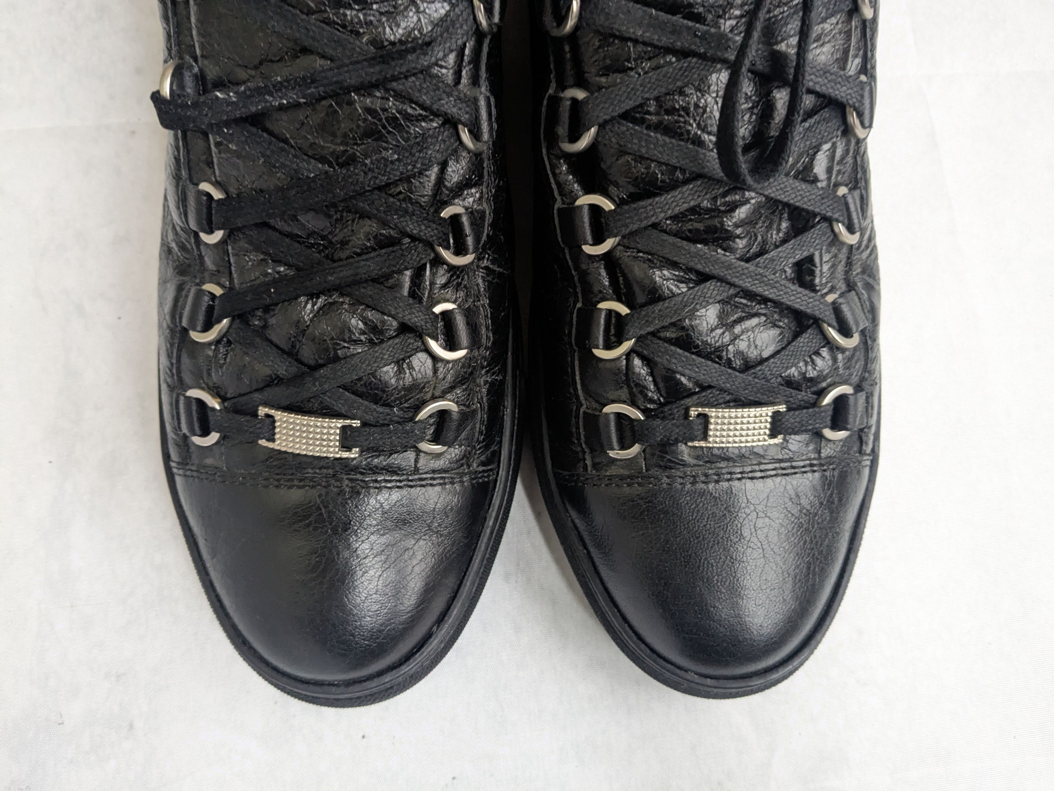 Balenciaga Balenciaga Arena Sneakers Black High Tops 11 Leather Size US 11 / EU 44 - 2 Thumbnail