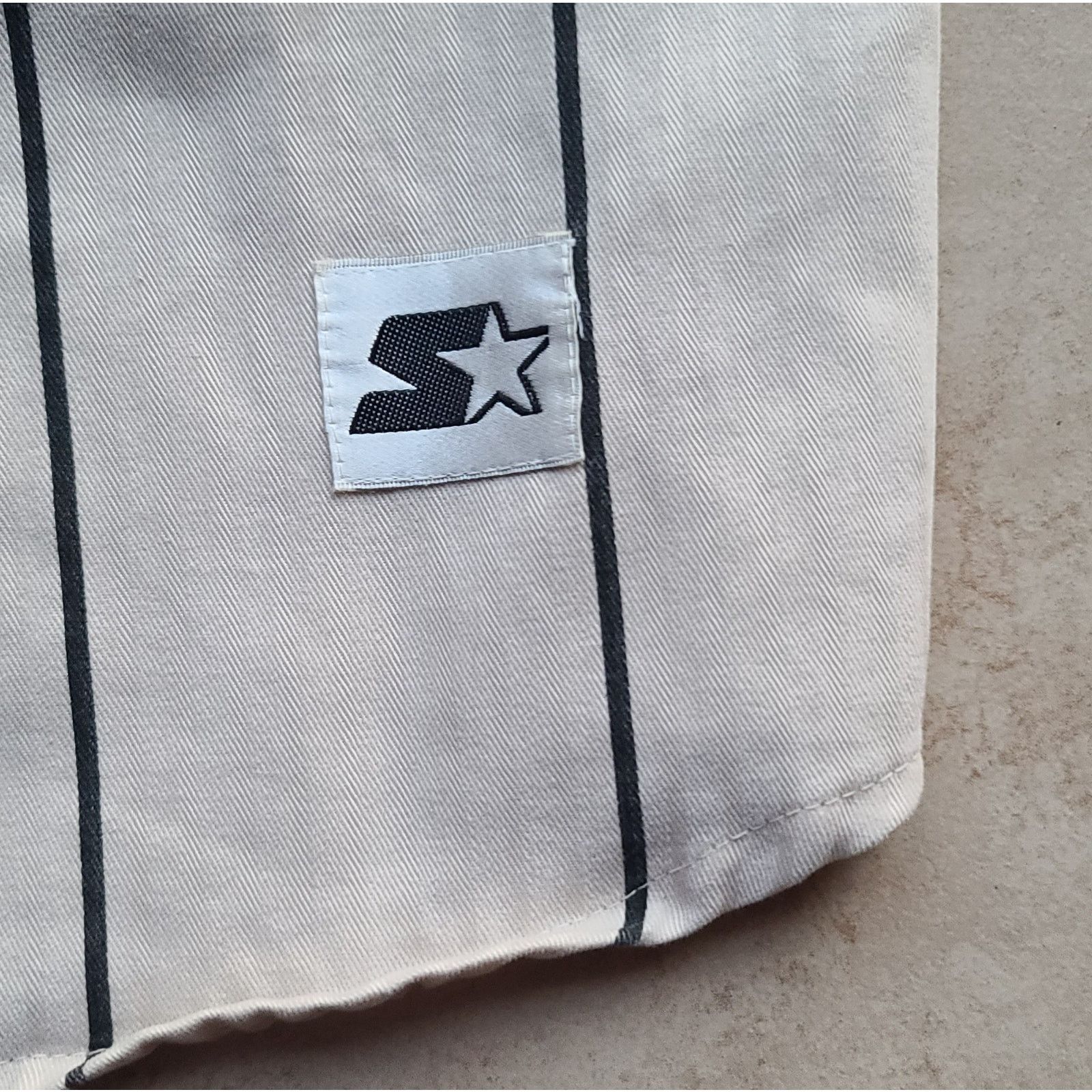 MLB × Starter Chicago White Sox 90s Vest SCRIPT jersey cream Pinstripe vtg Size US L / EU 52-54 / 3 - 4 Thumbnail