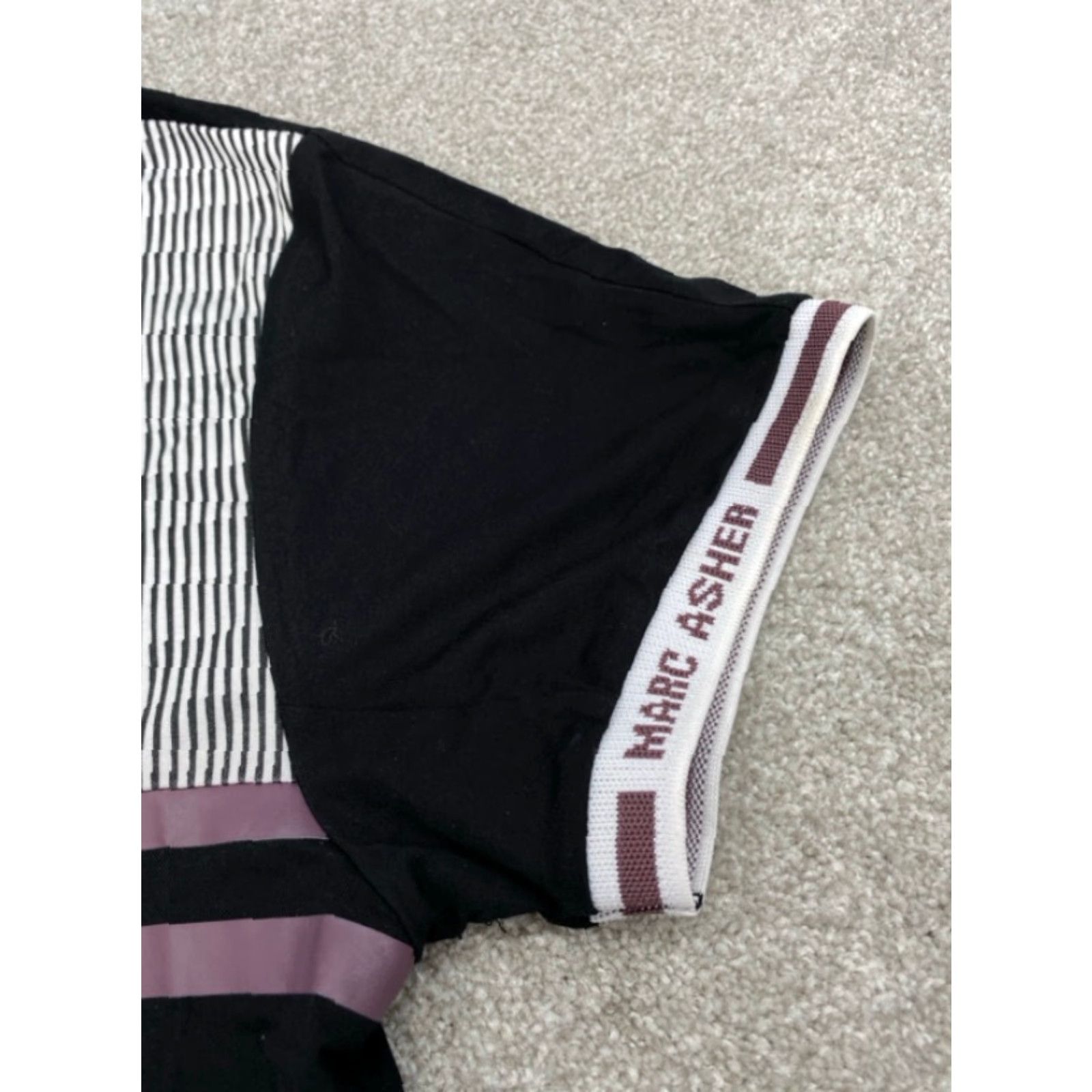 Marcs Marc Asher T-Shirt Colorblock Colorblock - Black Multicolor Color Block Shirt Mens Large Crew Neck Short Sleeve Nylon Spandex Rayon Logo Size US L / EU 52-54 / 3 - 5 Thumbnail