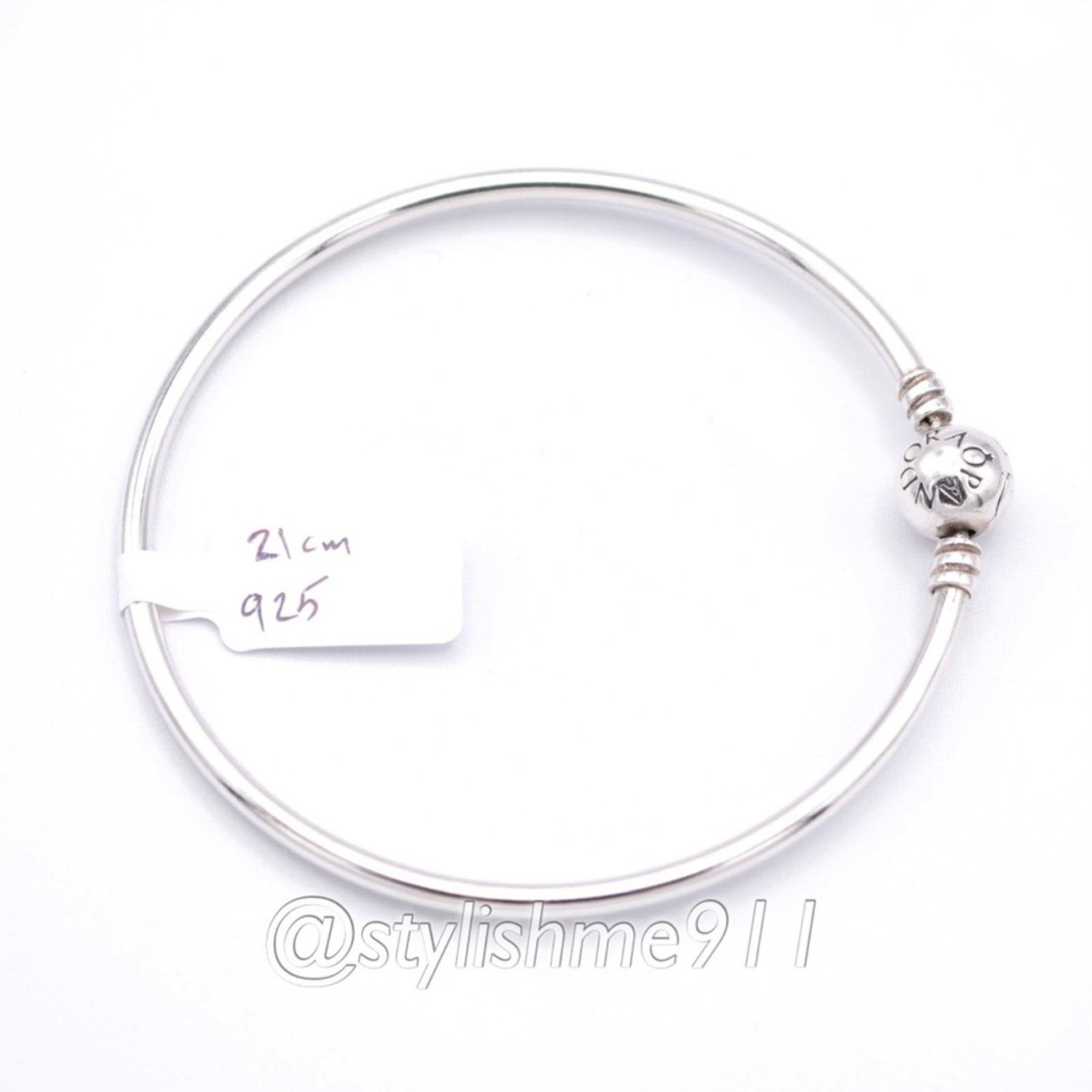 pandora Authentic PANDORA Bangle Bracelet with Pandora Clasp Size ONE SIZE - 10 Thumbnail