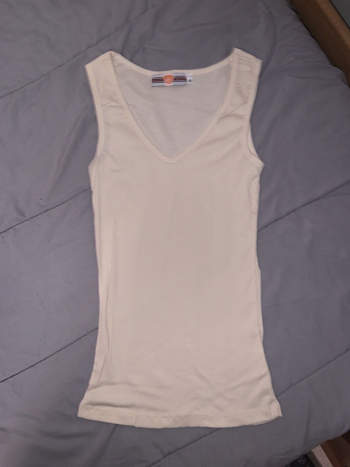 Other Woman’s Cream Color Tank Top - Size Small - 4 In Stock Size S / US 4 / IT 40 - 1 Thumbnail