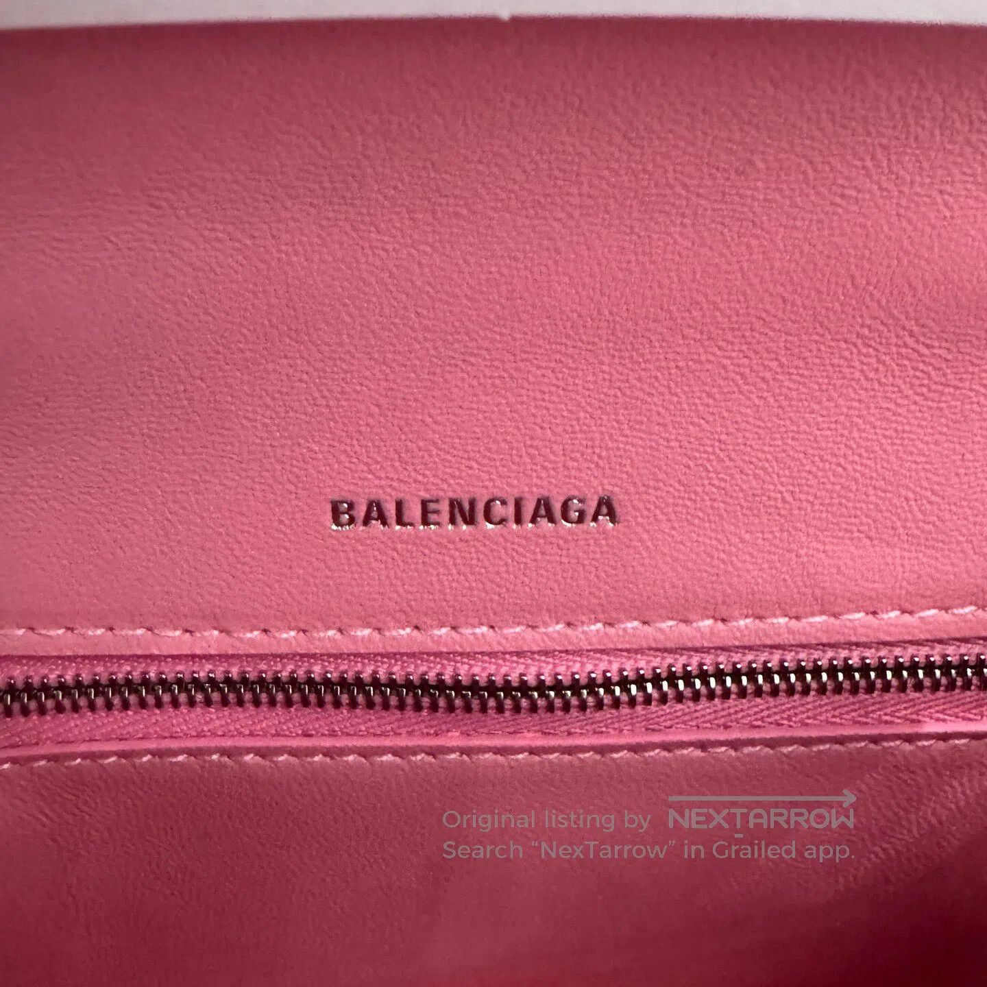 Balenciaga Balenciaga Crocodile-patterned cowhide hourglass bag| Size ONE SIZE - 6 Thumbnail
