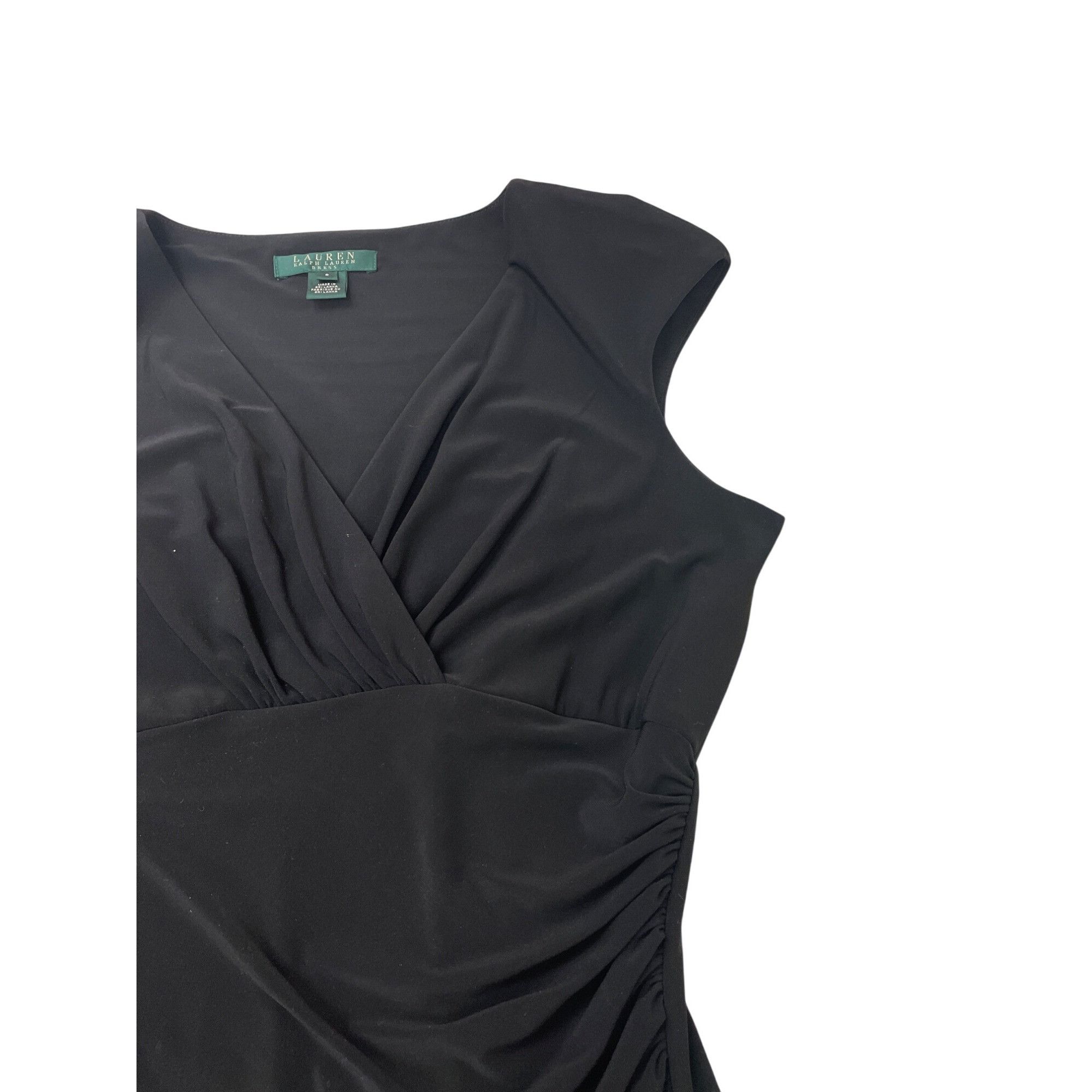 Lauren Ralph Lauren Lauren Ralph Lauren Womens Black Midi Cocktail Party Dress S Size M / US 6-8 / IT 42-44 - 4 Thumbnail