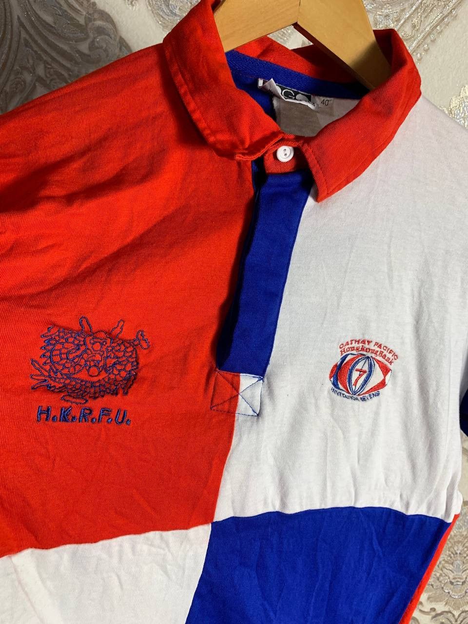 Vintage VERY RARE HONG KONG RETRO RUGBY JERSEY H.K.R.F.U BLOKE 90s Size US S / EU 44-46 / 1 - 3 Thumbnail