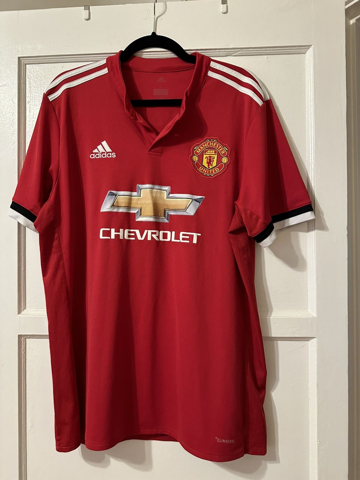 Adidas Man United 2017/18 Home Shirt Adidas Soccer Jersey Lukaku Size US L / EU 52-54 / 3 - 1 Thumbnail