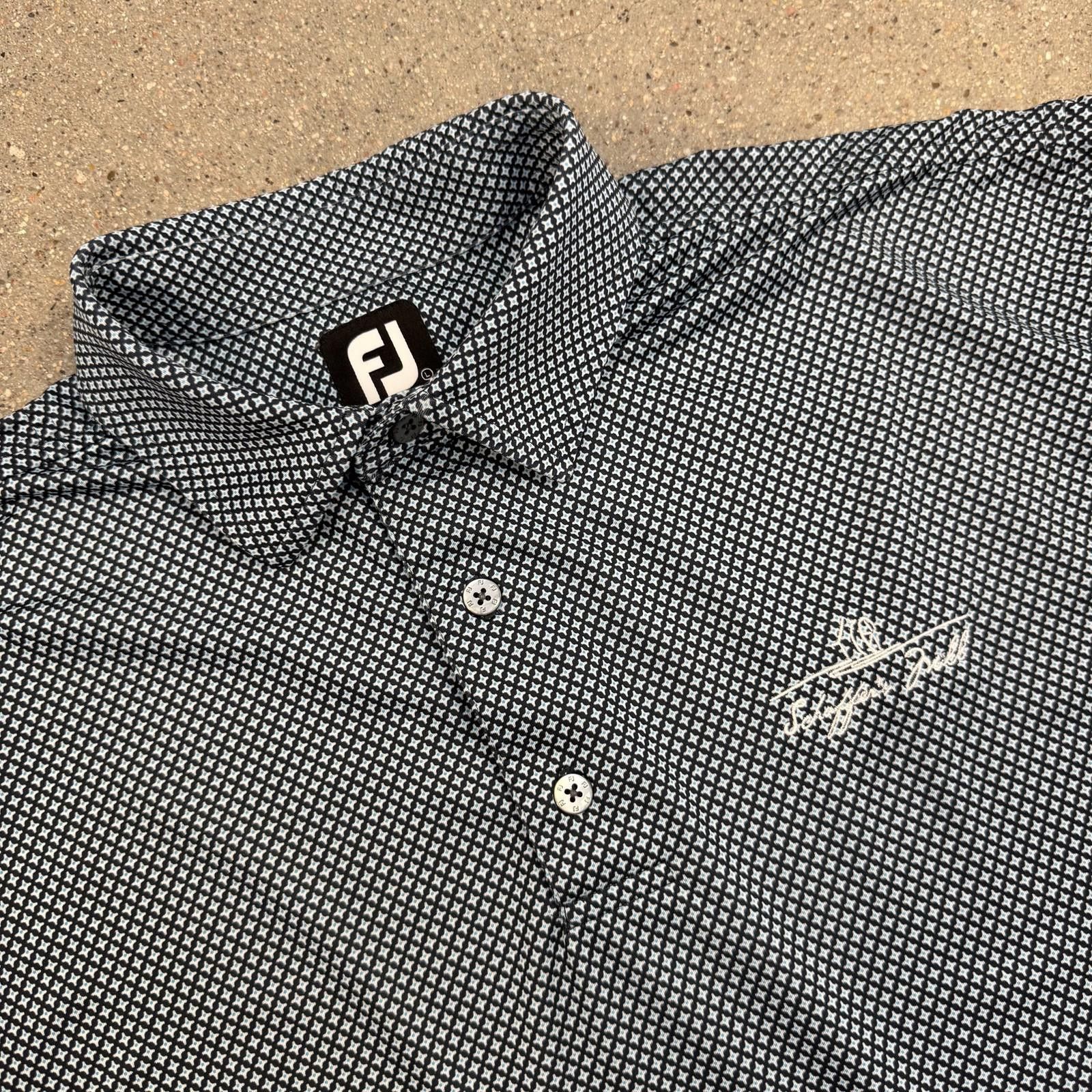 Footjoy FootJoy Golf Polo Shirt Mens L Schiffers Bull Stretch Button Size ONE SIZE - 2 Thumbnail