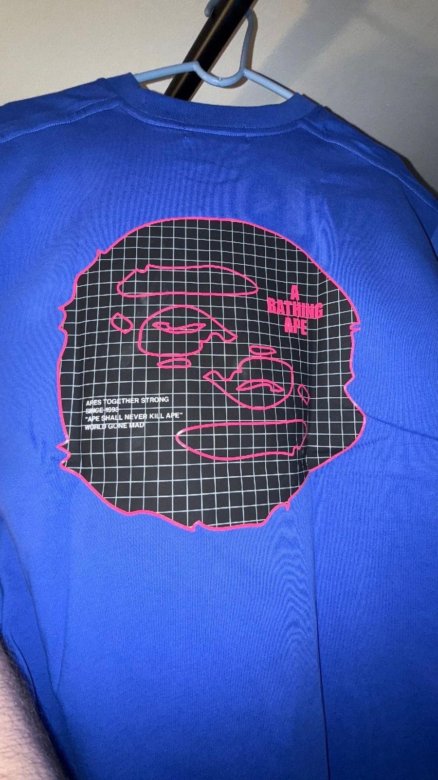 Designer Bape tee blue/red sz S/M/L Size ONE SIZE - 2 Thumbnail