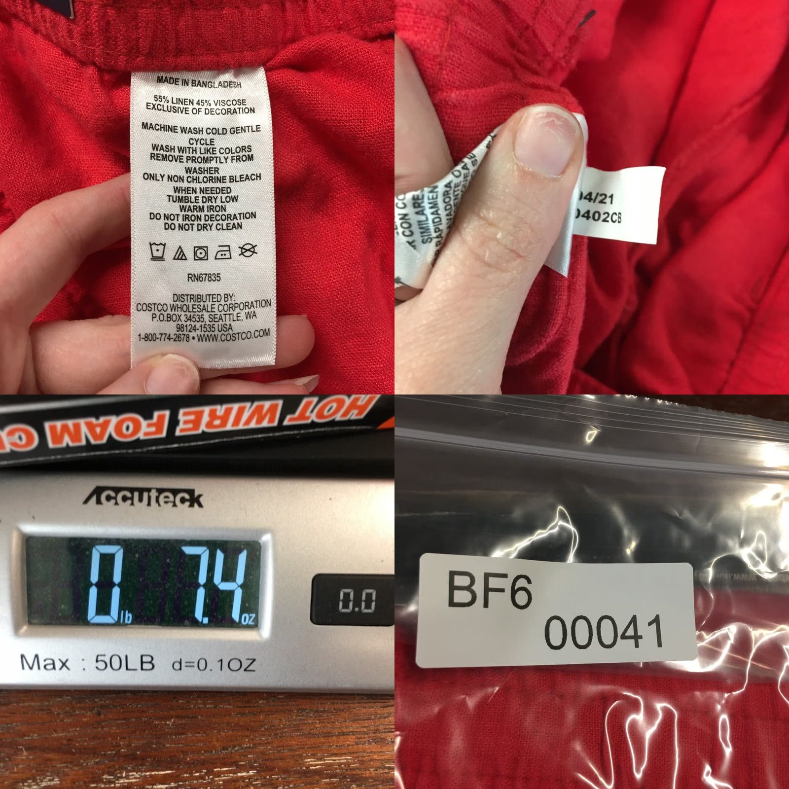 Nautica Nautica Utility Shorts Womens Medium Red Mid Rise Drawstring NEW Size 32" / US 10 / IT 46 - 11 Thumbnail