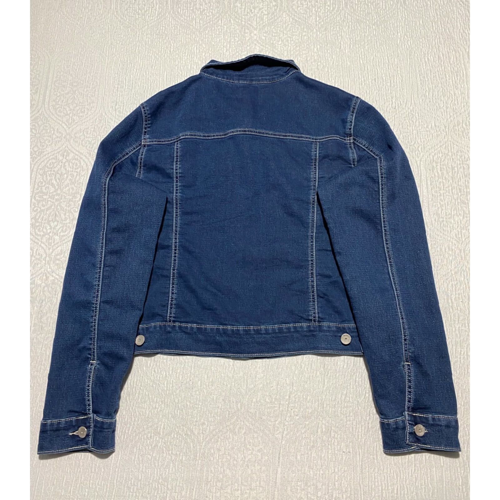 Almost Famous Almost Famous Denim Jacket Women's Size XL Blue Stretch Slim Everyday Jacket Fashion Size XL / US 12-14 / IT 48-50 - 2 Thumbnail