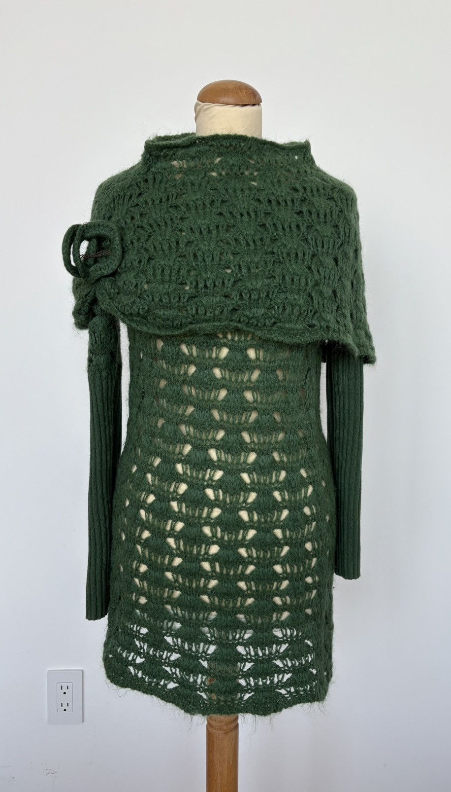 Miss Sixty Miss Sixty green Crochet dress Size S / US 4 / IT 40 - 1 Thumbnail
