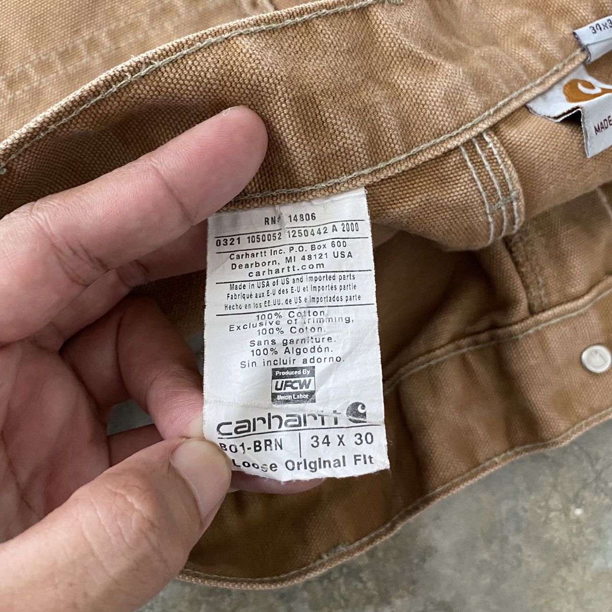 Carhartt Vintage Carhartt Double Knee Ripped Carpenter Work Pants Size US 33 - 22 Thumbnail