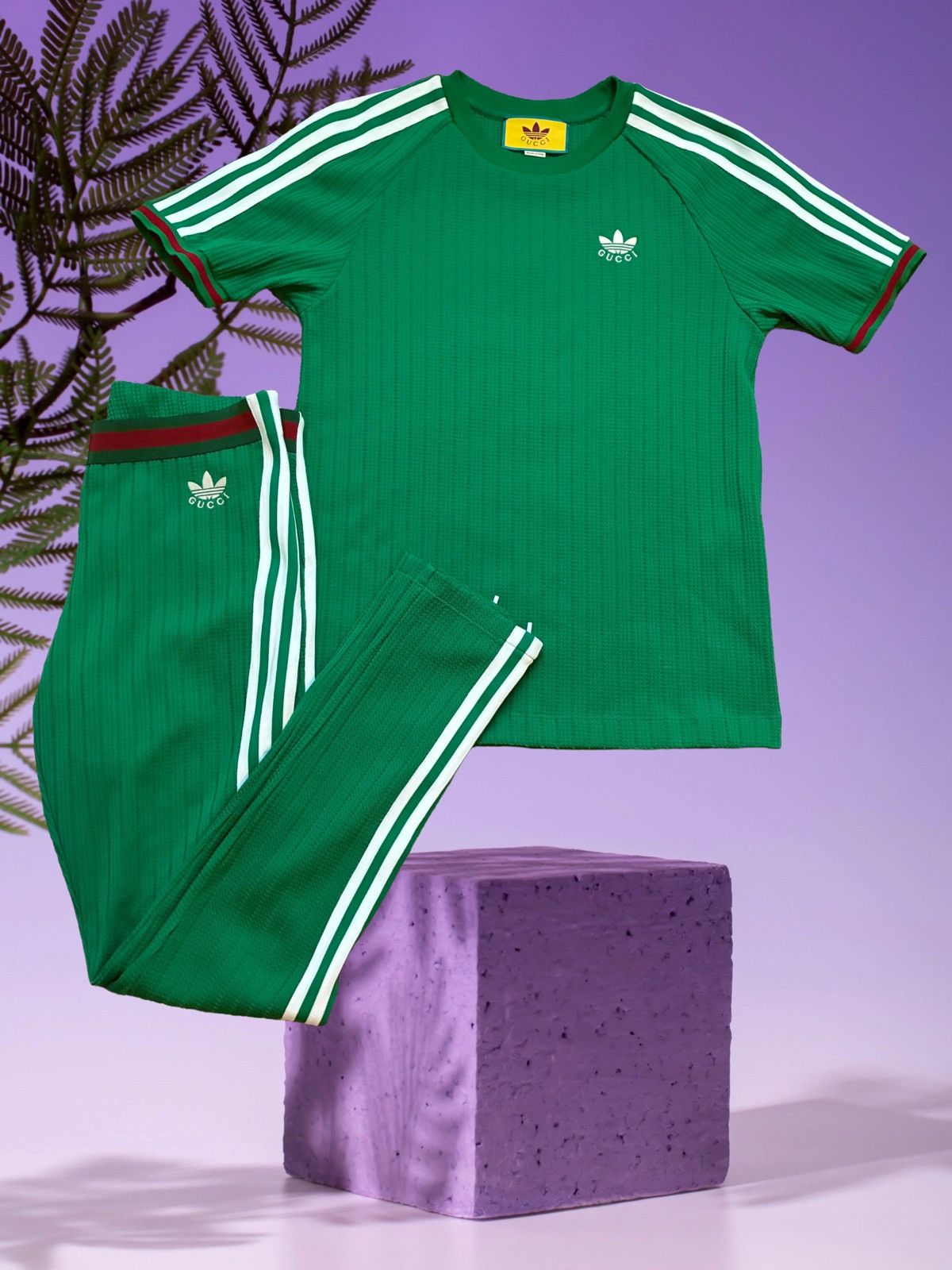 Gucci x Adidas Green Tracksuit – Short Sleeve
