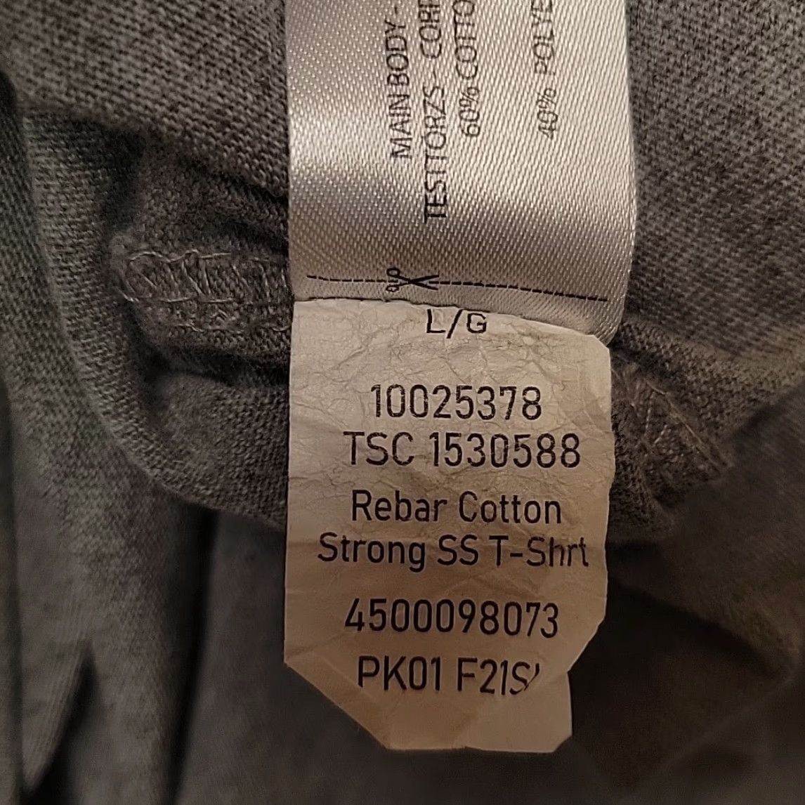 Ariat VINTAGE Ariat Rebar Shirt Mens L Gray Rebar Short Sleeve Pullover Crewneck Western TEE Size US L / EU 52-54 / 3 - 4 Thumbnail