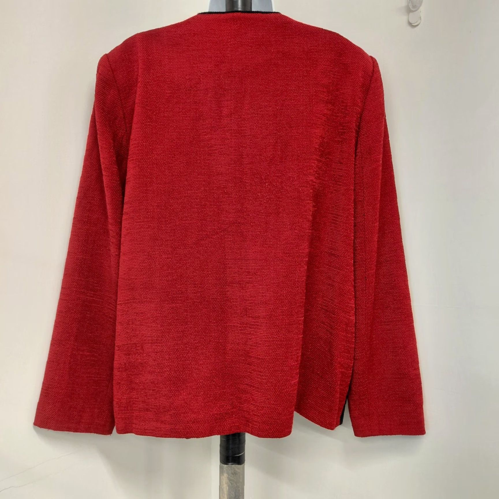 Vintage VINTAGE Alfred Dunner Jacket Womens 16 Red Beaded Embroidered Floral Button Blazer Jacket Coat Blazer Size XXL / US 16-18 / IT 52-54 - 5 Thumbnail