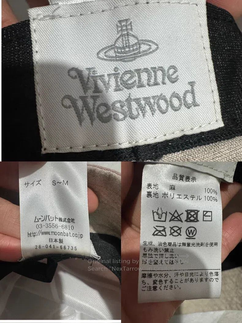 Vivienne Westwood Vivienne Westwood Linen fabric newsboy cap Size ONE SIZE - 9 Thumbnail