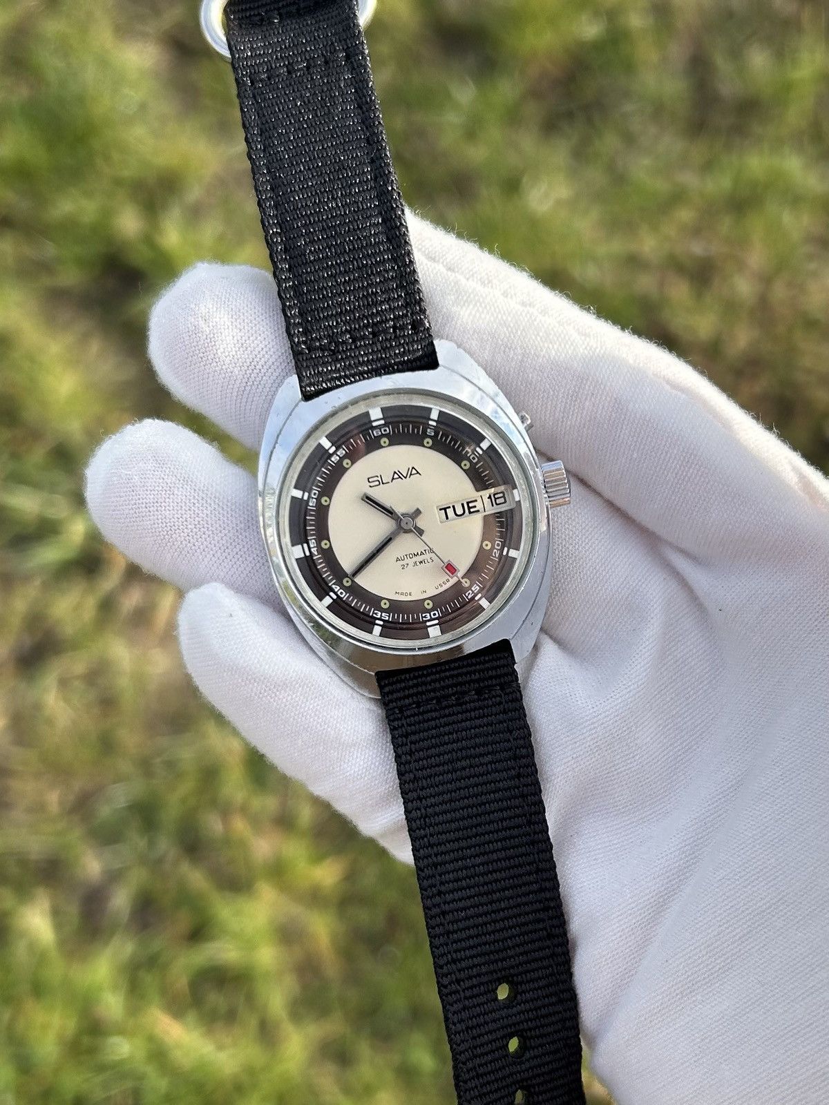 Vintage Vintage Watch Slava Made in USSR Soviet Mechanical 1980s Size ONE SIZE - 19 Thumbnail
