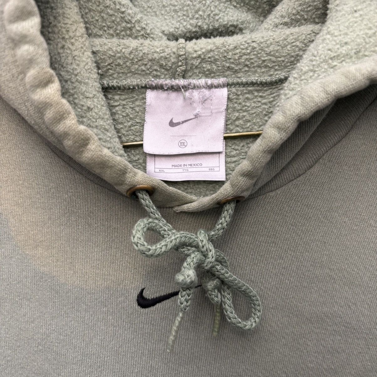 Nike Vintage Y2K Mint Green Nike Center Swoosh Hoodie Size US XXL / EU 58 / 5 - 2 Thumbnail