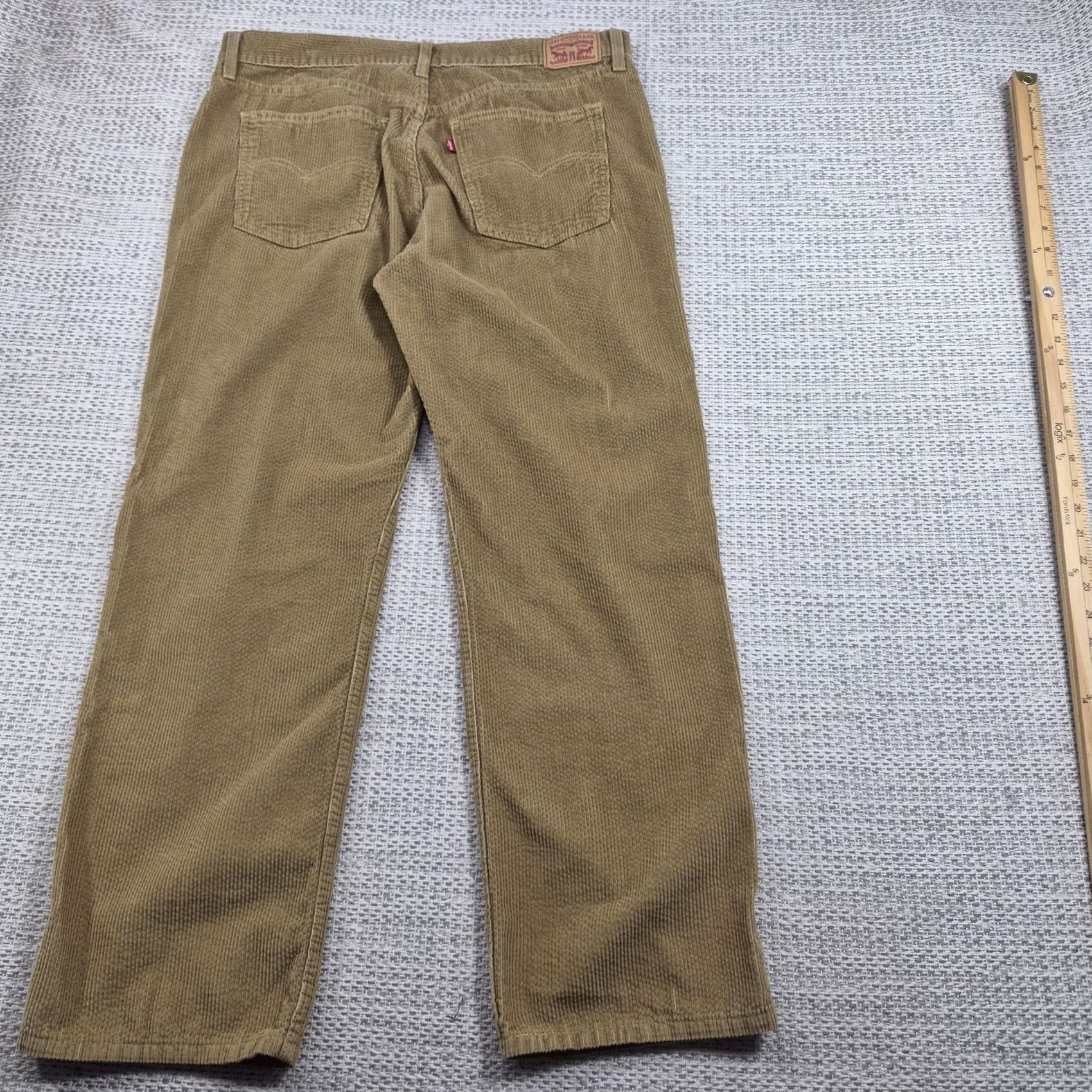 Levi's Levi's Pants Mens 32x30 Beige Corduroy Straight Leg 5 Pocket Khaki Casual Fall Size US 32 / EU 48 - 2 Thumbnail