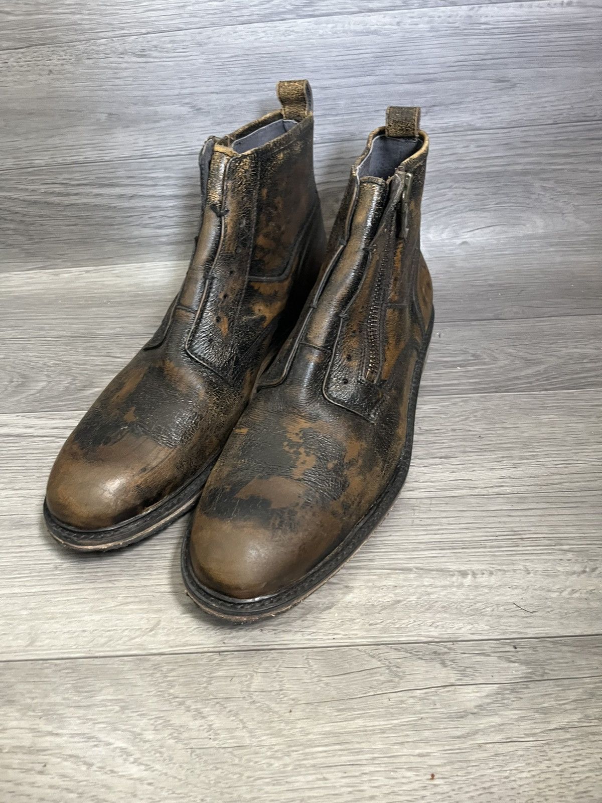 John Varvatos John varvatos painted boots like margiela sz 12 Size US 12 / EU 45 - 4 Thumbnail